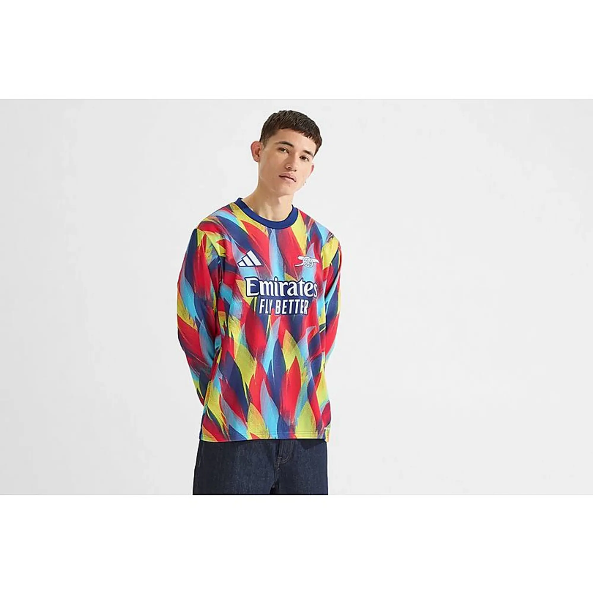 Arsenal adidas 25/26 Pre-Match Warm Top, Multicolor