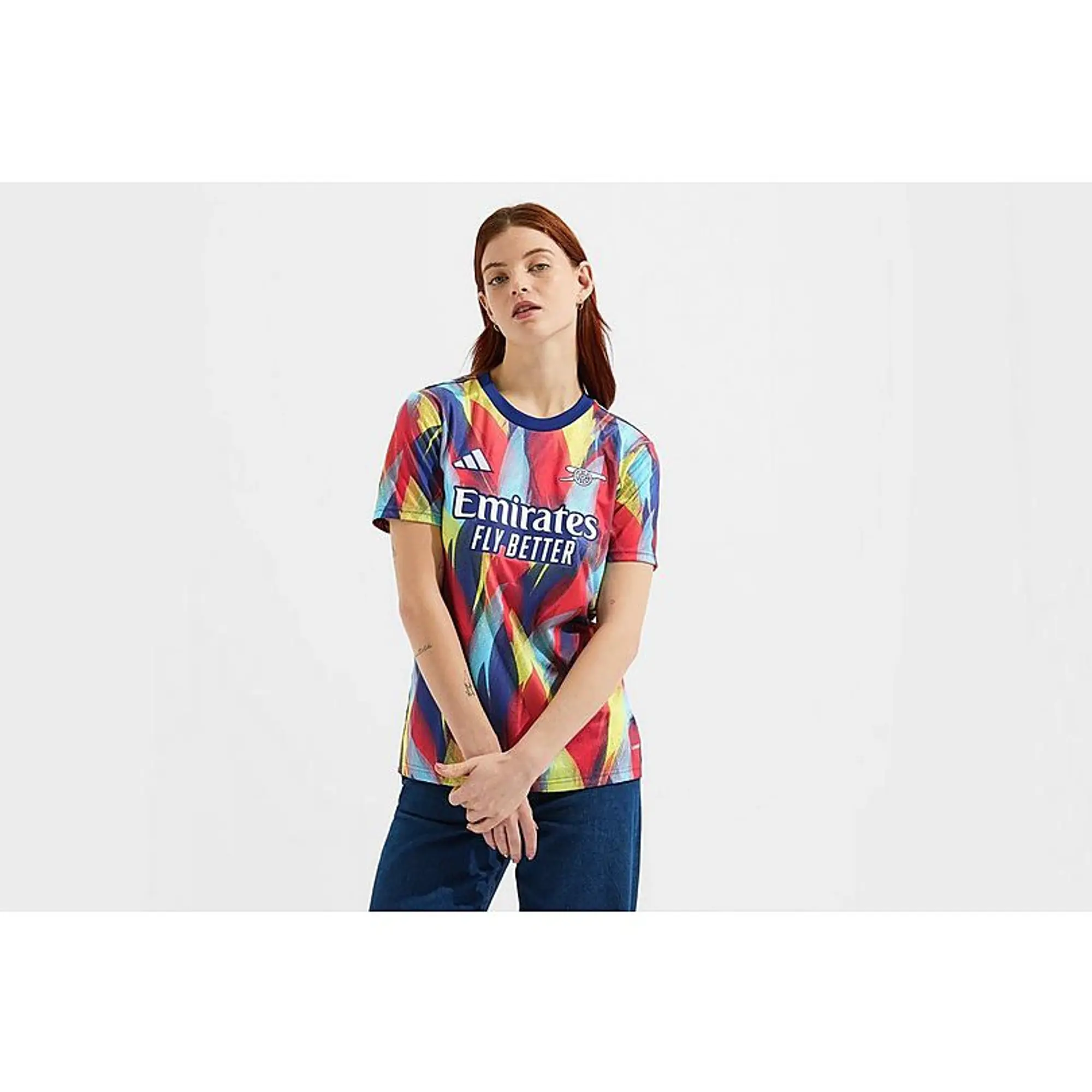 Arsenal adidas Womens 25/26 Pre-Match Shirt, Multicolor