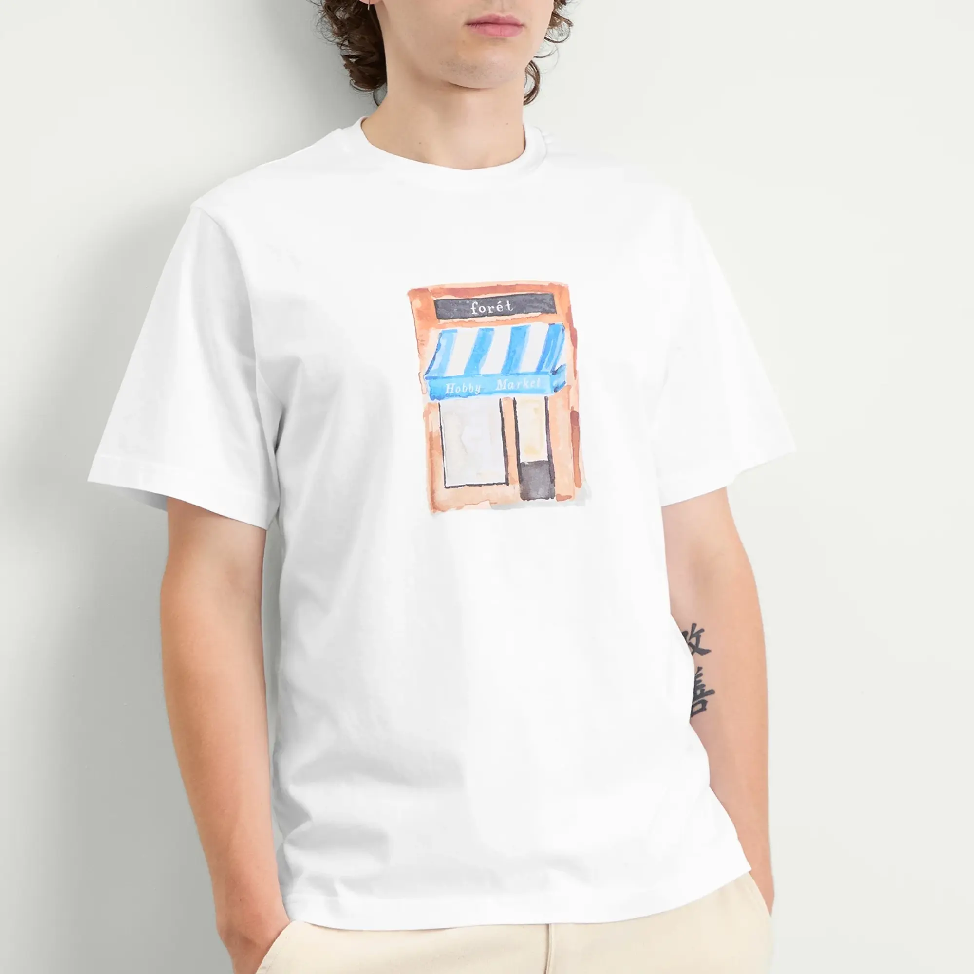 Foret Men's Market T-Shirt White
