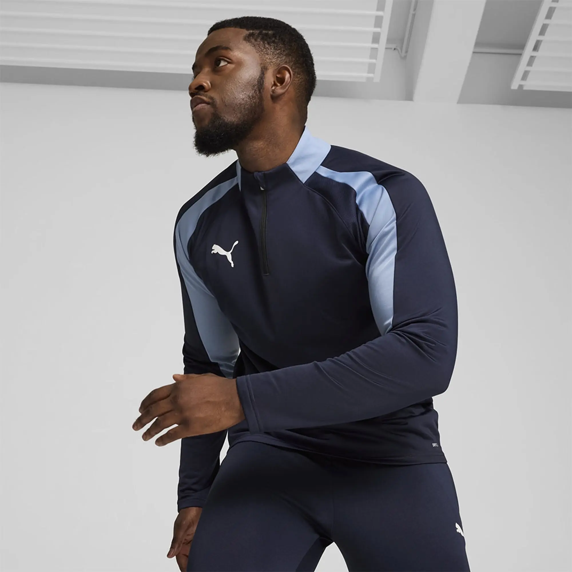 PUMA Individualliga Quarter-Zip Top Shirt Men, Dark Blue