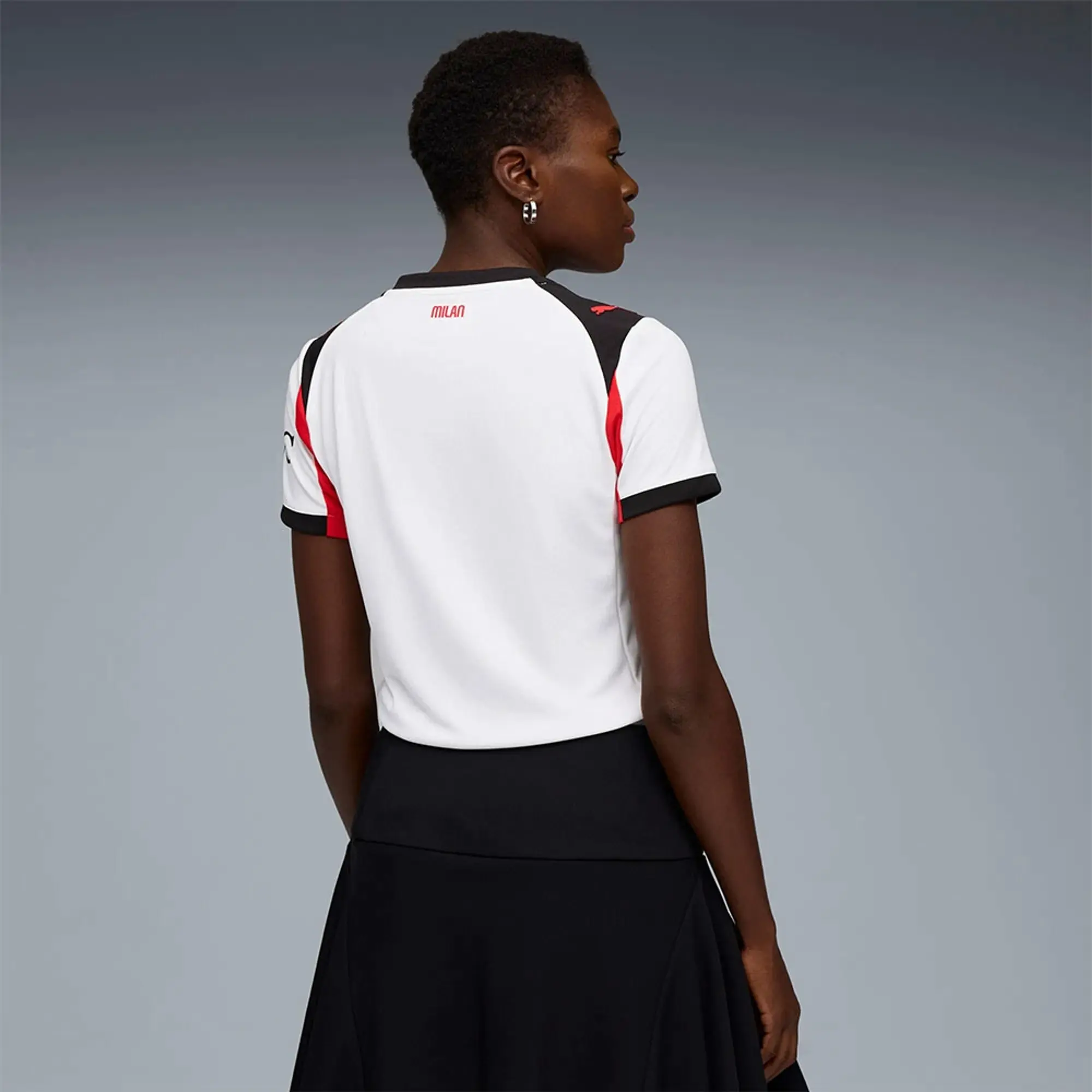 PUMA AC Milan 25/26 Away Jersey Women, White/For All Time Red