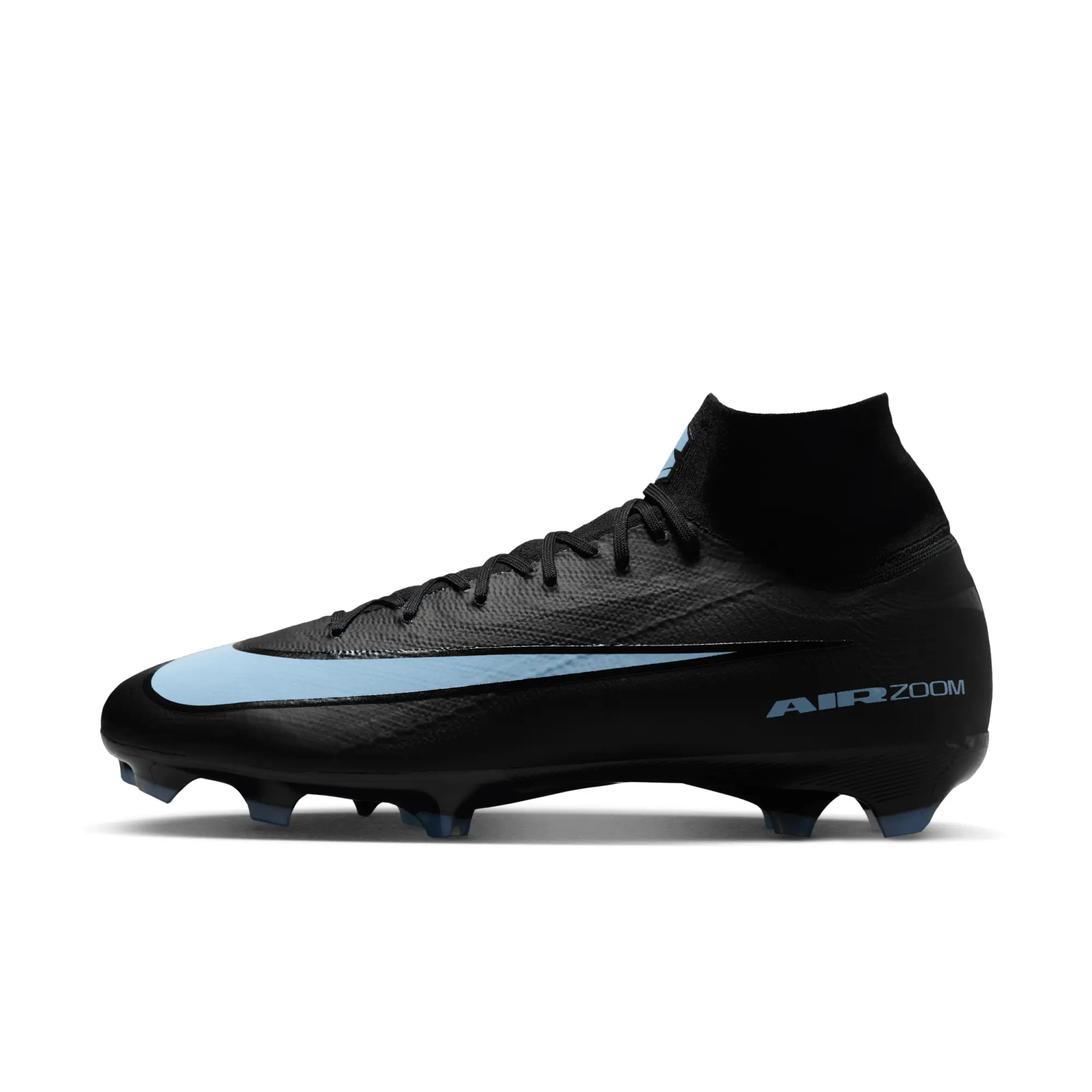 Nike Mercurial Superfly 10 Pro Firm-Ground High-Top Football Boot - Black - Recycled Content Minimum