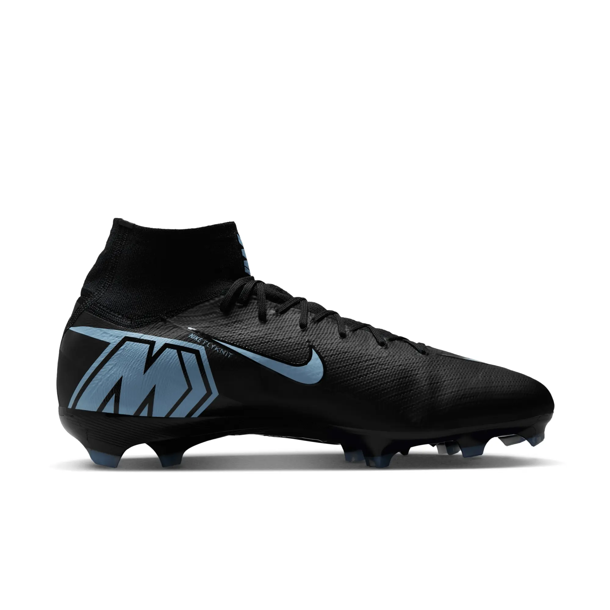 Nike Mercurial Superfly 10 Pro Firm-Ground High-Top Football Boot - Black - Recycled Content Minimum