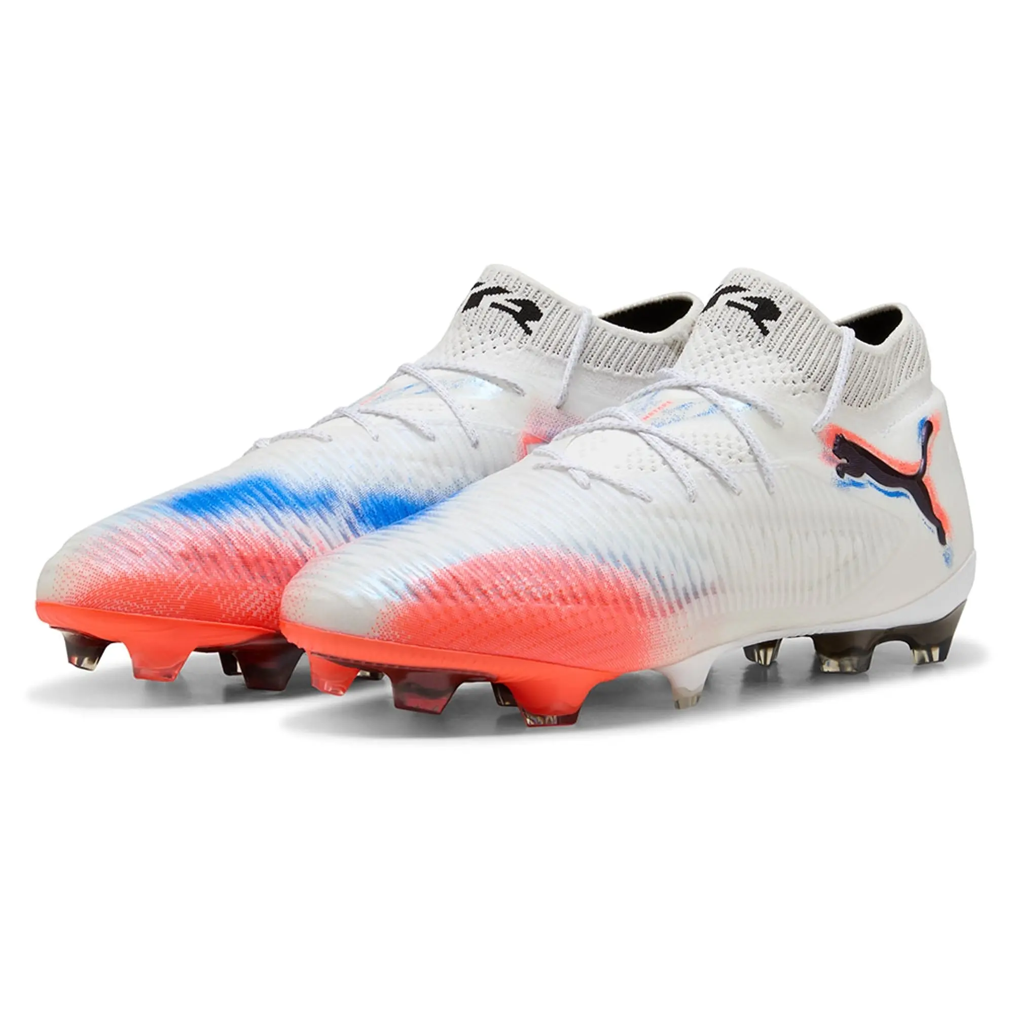 PUMA Future 8 Ultimate FG Football Boots Unisex, White/Black/Glowing Red