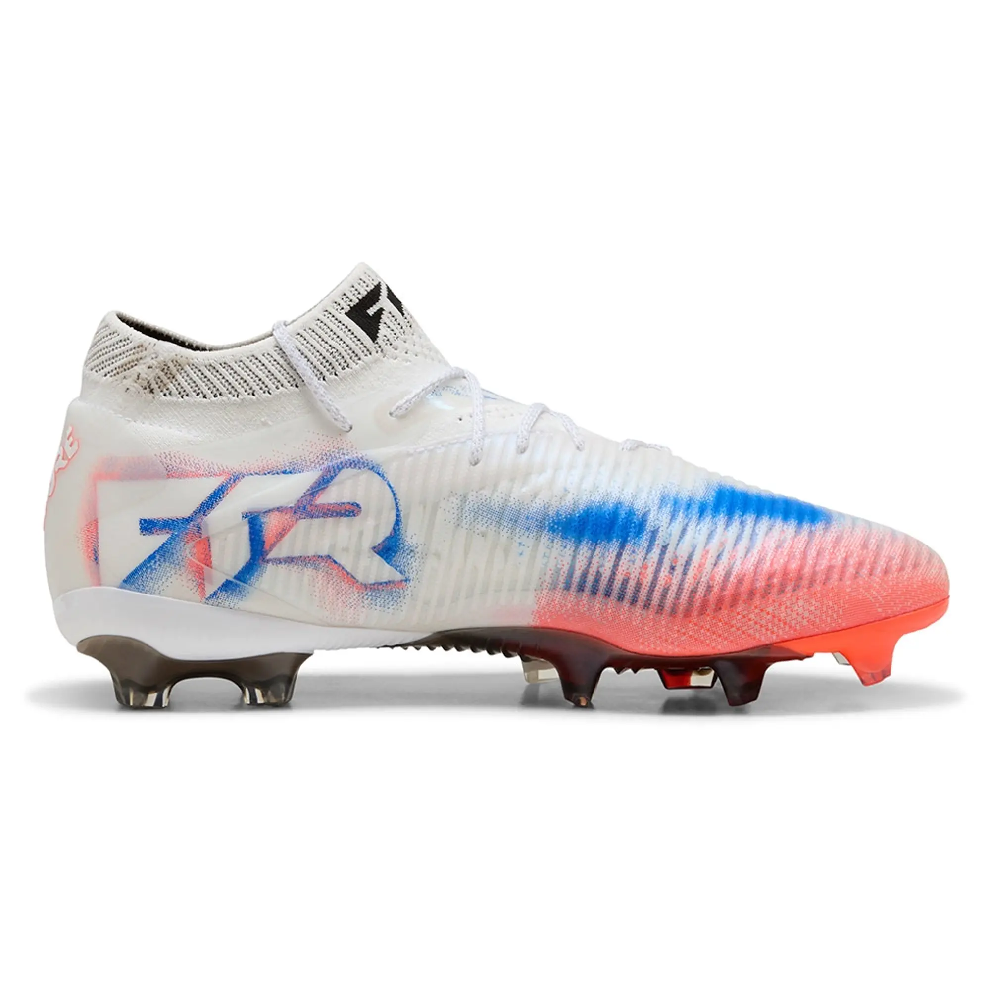 PUMA Future 8 Ultimate FG Football Boots Unisex, White/Black/Glowing Red
