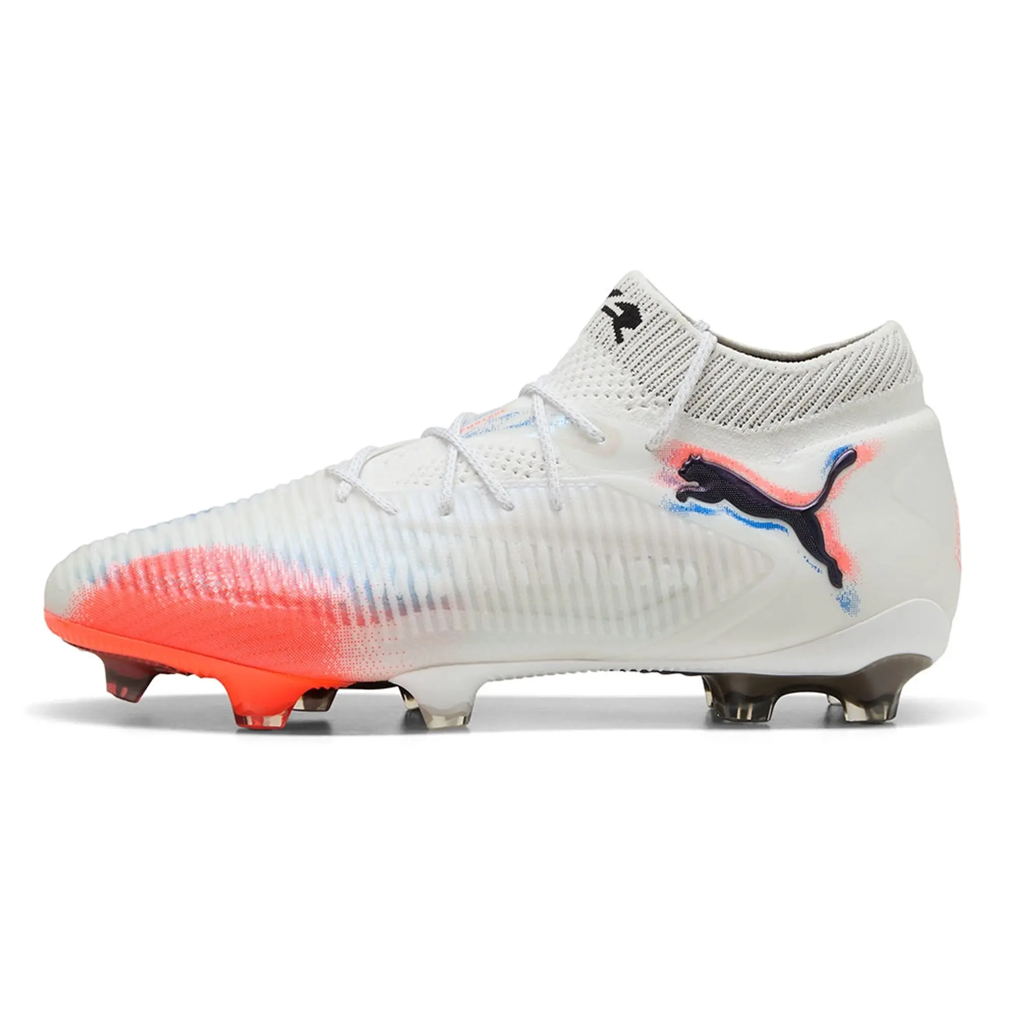 PUMA Future 8 Ultimate FG Football Boots Unisex, White/Black/Glowing Red