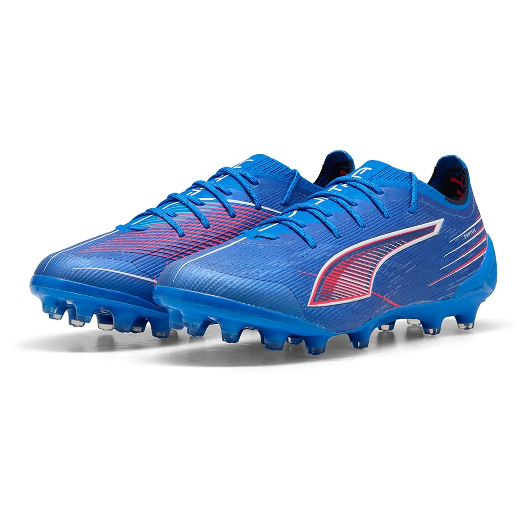 PUMA Ultra 6 Ultimate Ag Football Boots Unisex, Ultra Blue/White/Glowing Red