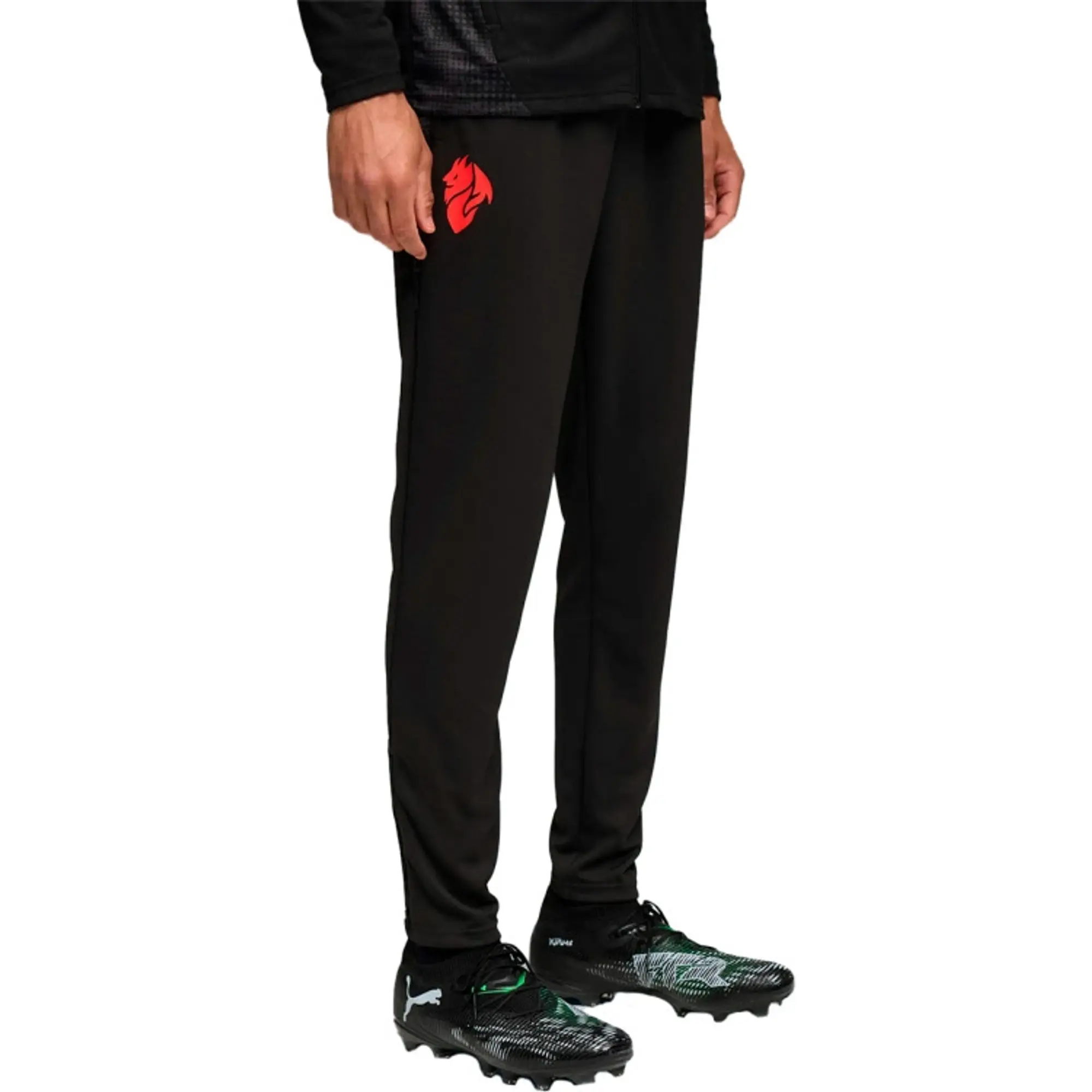 PUMA AC Milan Training Pants Men, Black/For All Time Red