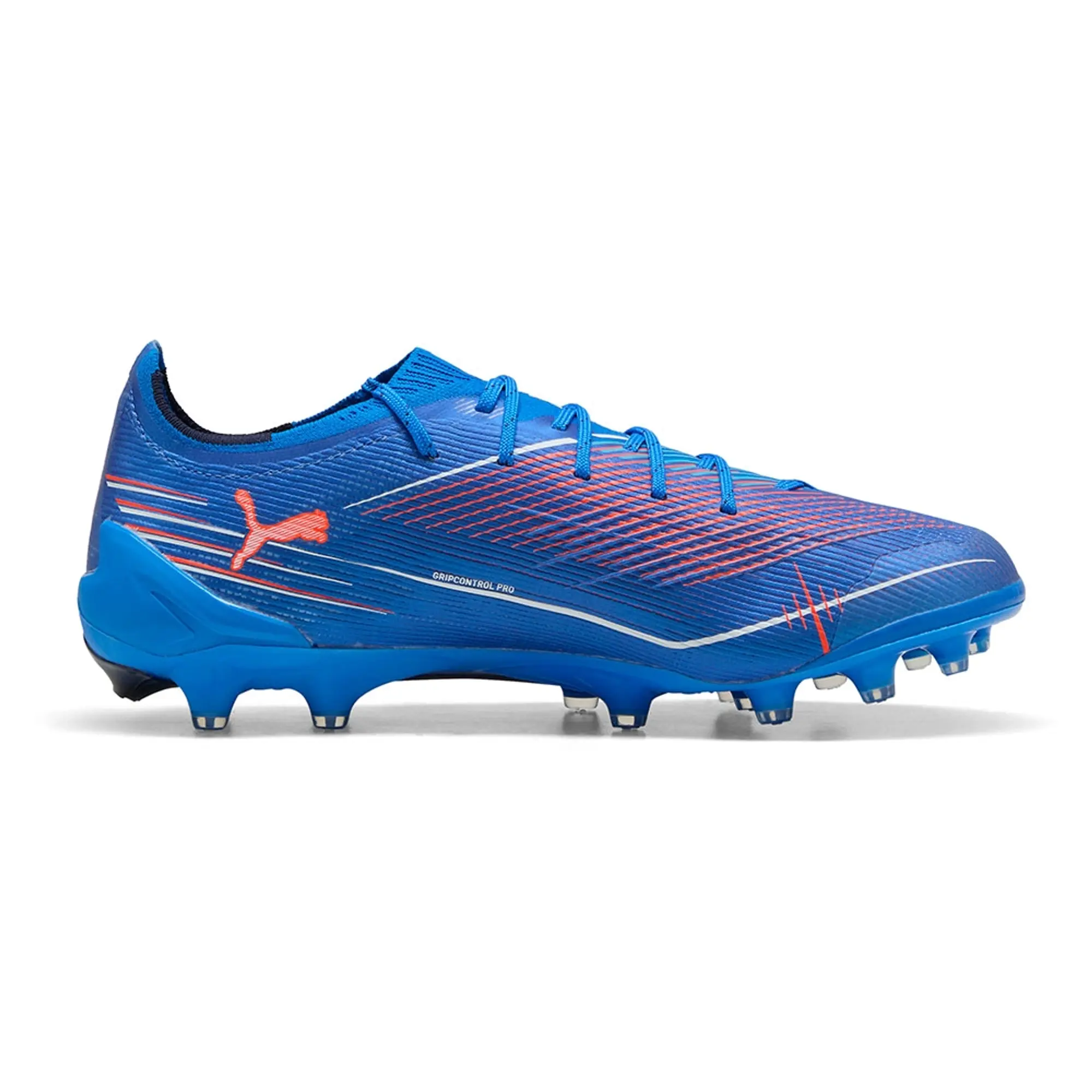 PUMA Ultra 6 Ultimate Ag Football Boots Women, Ultra Blue/White/Glowing Red