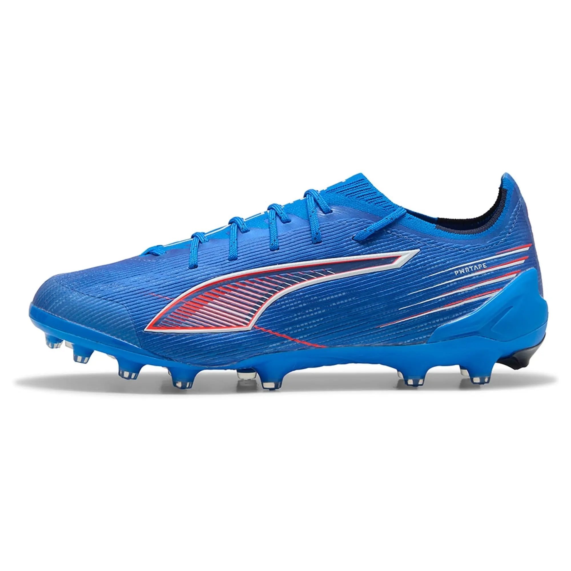 PUMA Ultra 6 Ultimate Ag Football Boots Women, Ultra Blue/White/Glowing Red