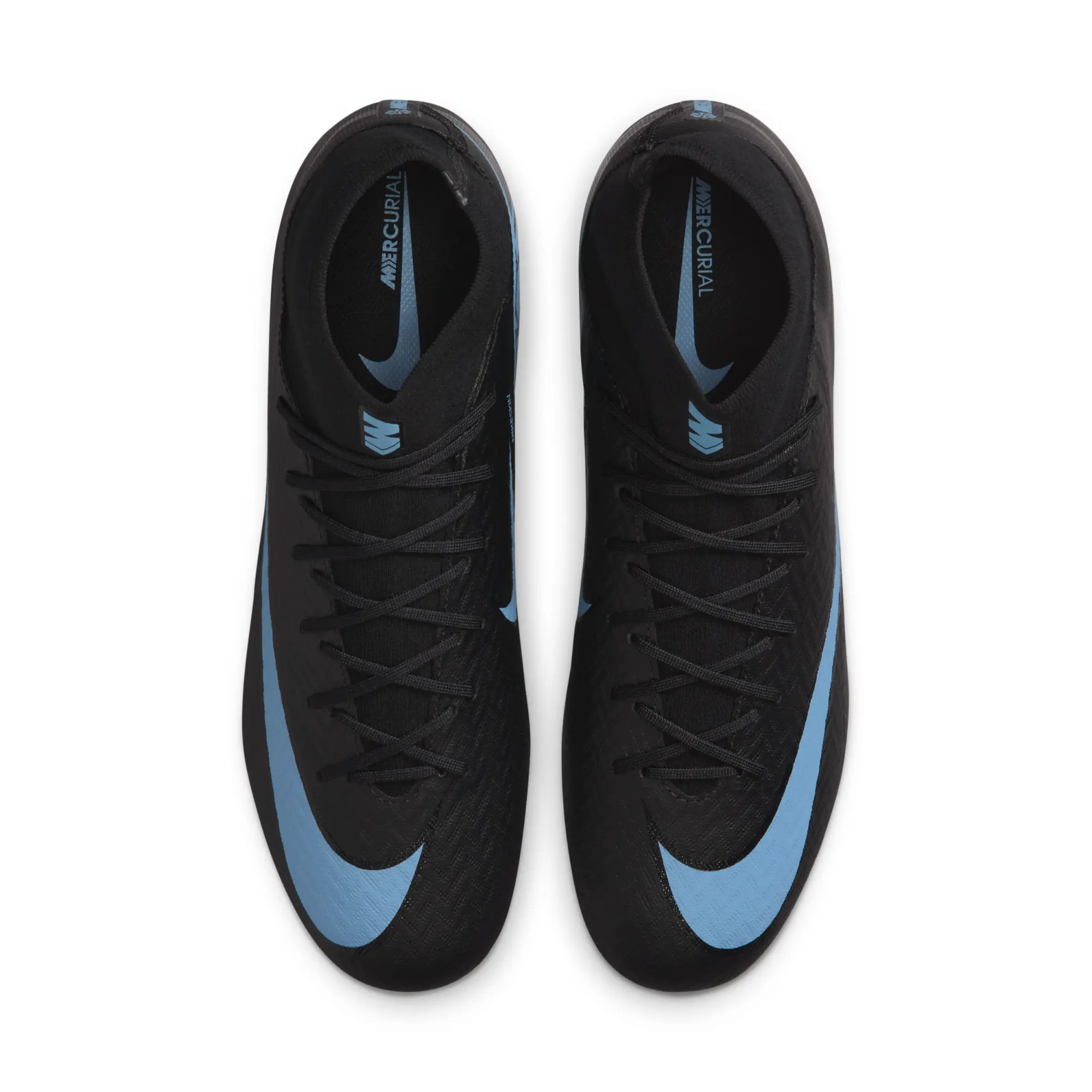 Nike Mercurial Superfly 10 Academy Multi-Ground High-Top Football Boot - Black - Recycled Content Minimum
