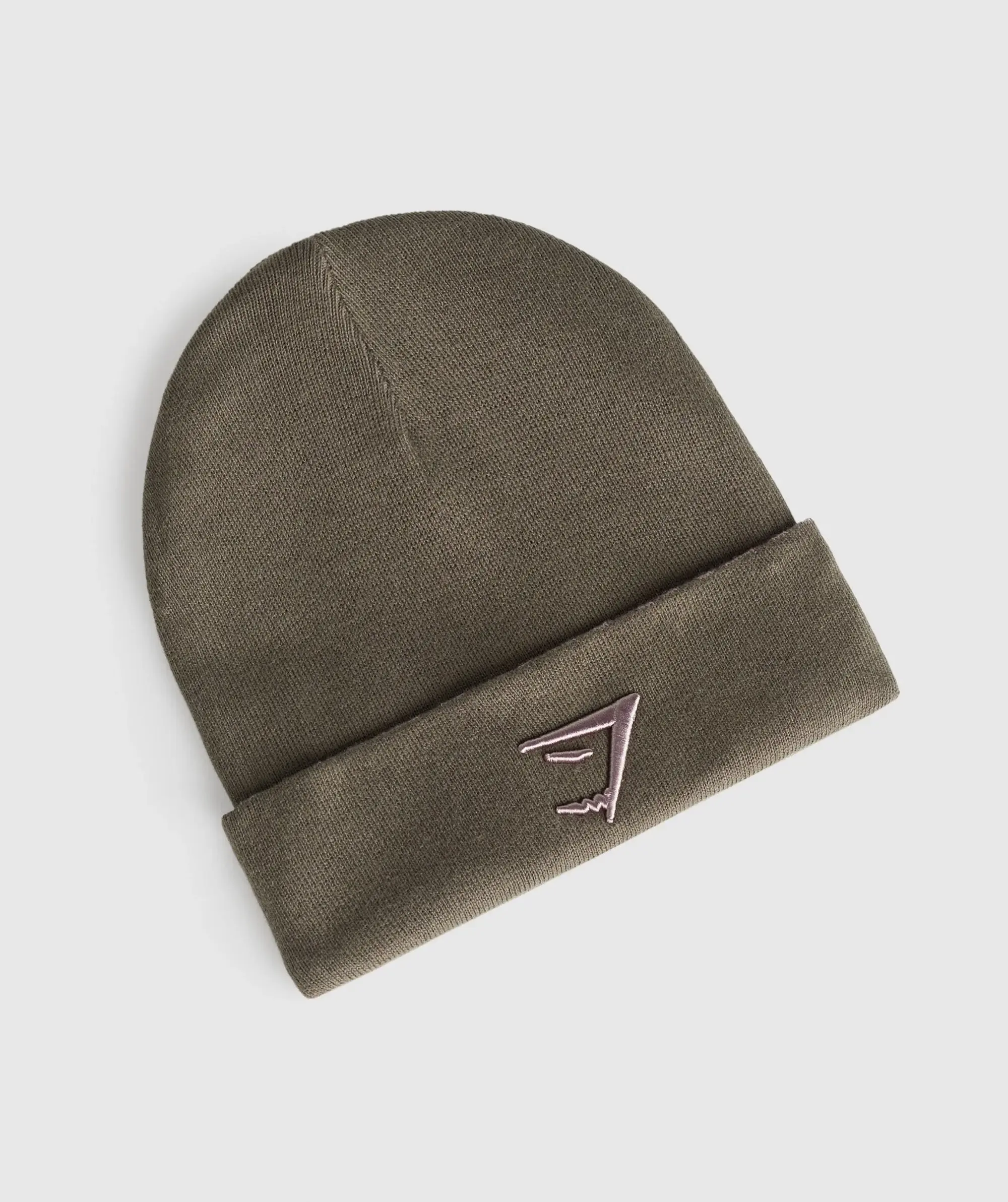  Reverse Jacquard Beanie - Camo Brown/Washed Mauve/Walnut Mauve