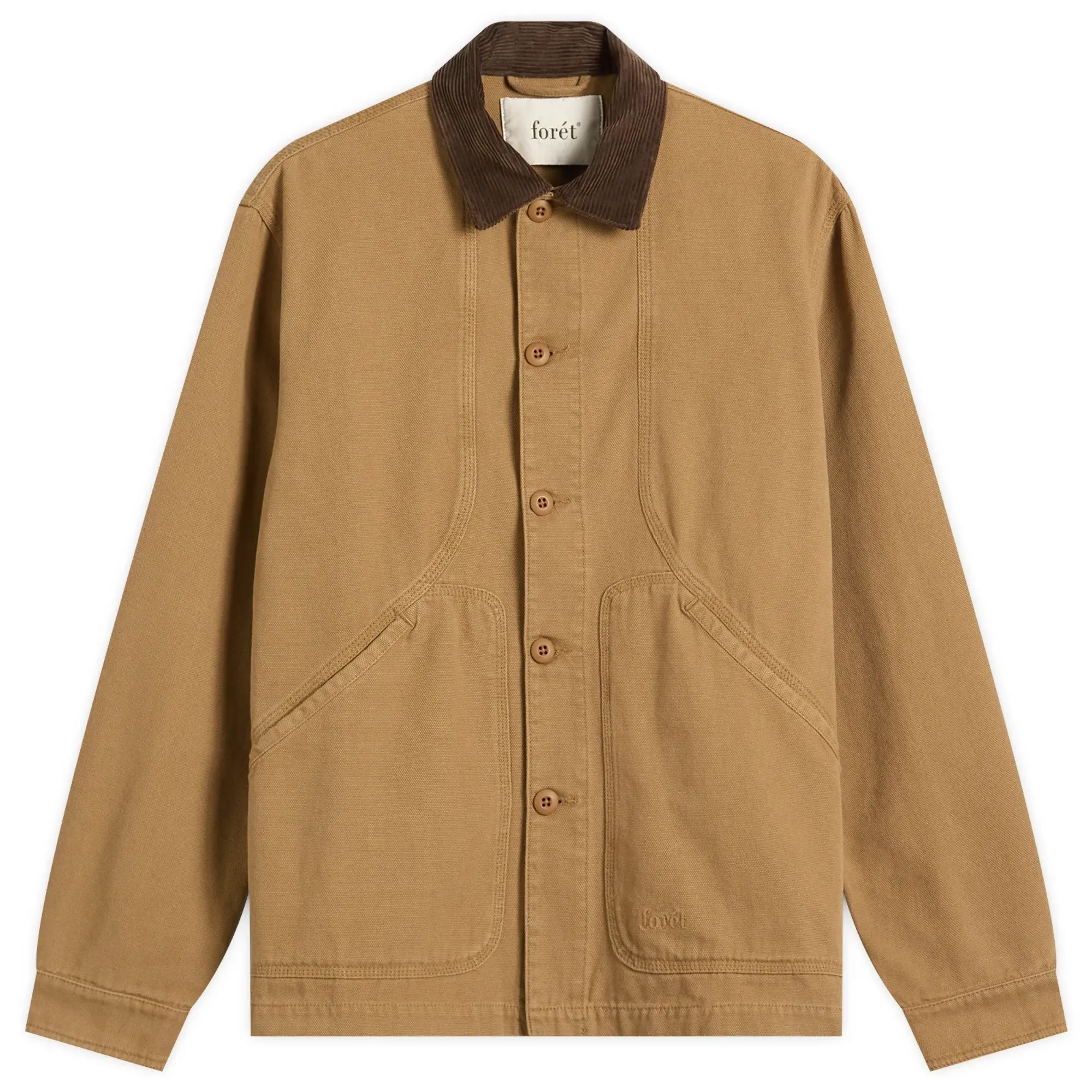 Foret Men's Berry Canvas Jacket Burnt Khaki
