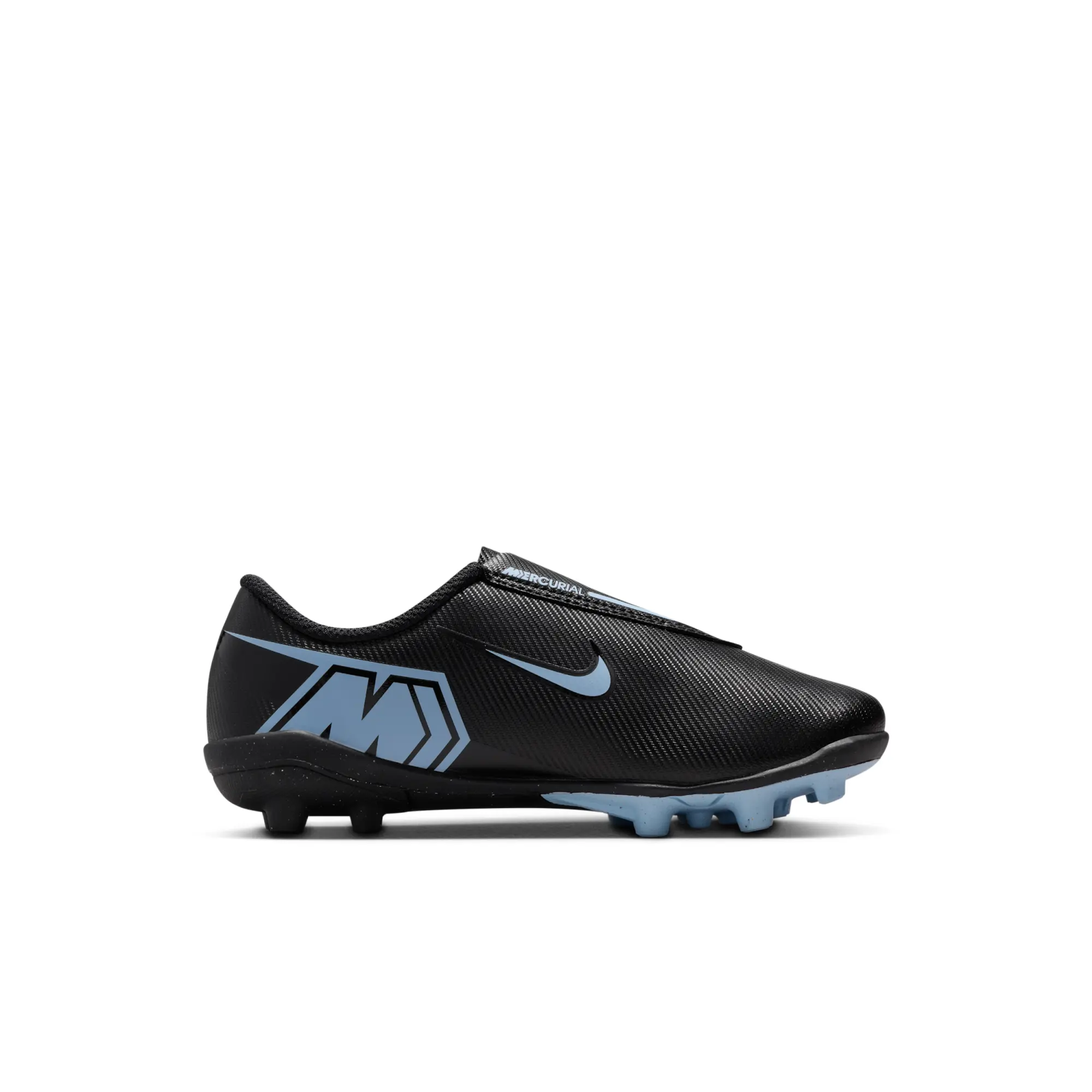 Nike Jr. Mercurial Vapor 16 Club Younger Kids' Multi-Ground Low-Top Football Boot - Black - Recycled Content Minimum