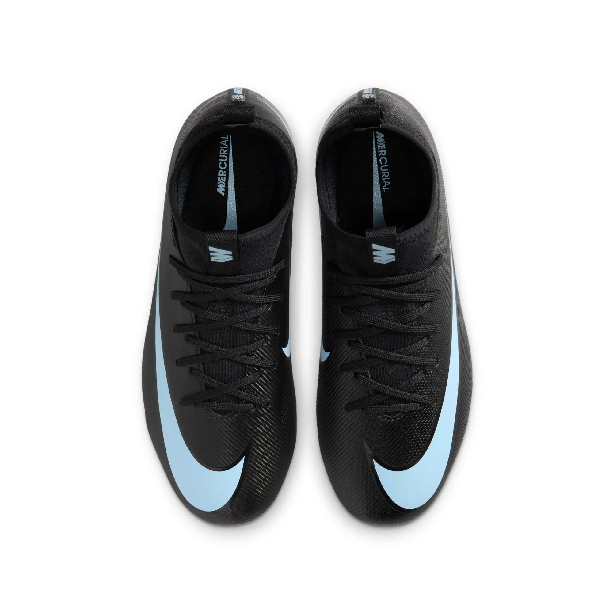 Nike Jr. Mercurial Vapor 16 Academy Younger/Older Kids' Multi-Ground Low-Top Football Boot - Black - Recycled Content Minimum