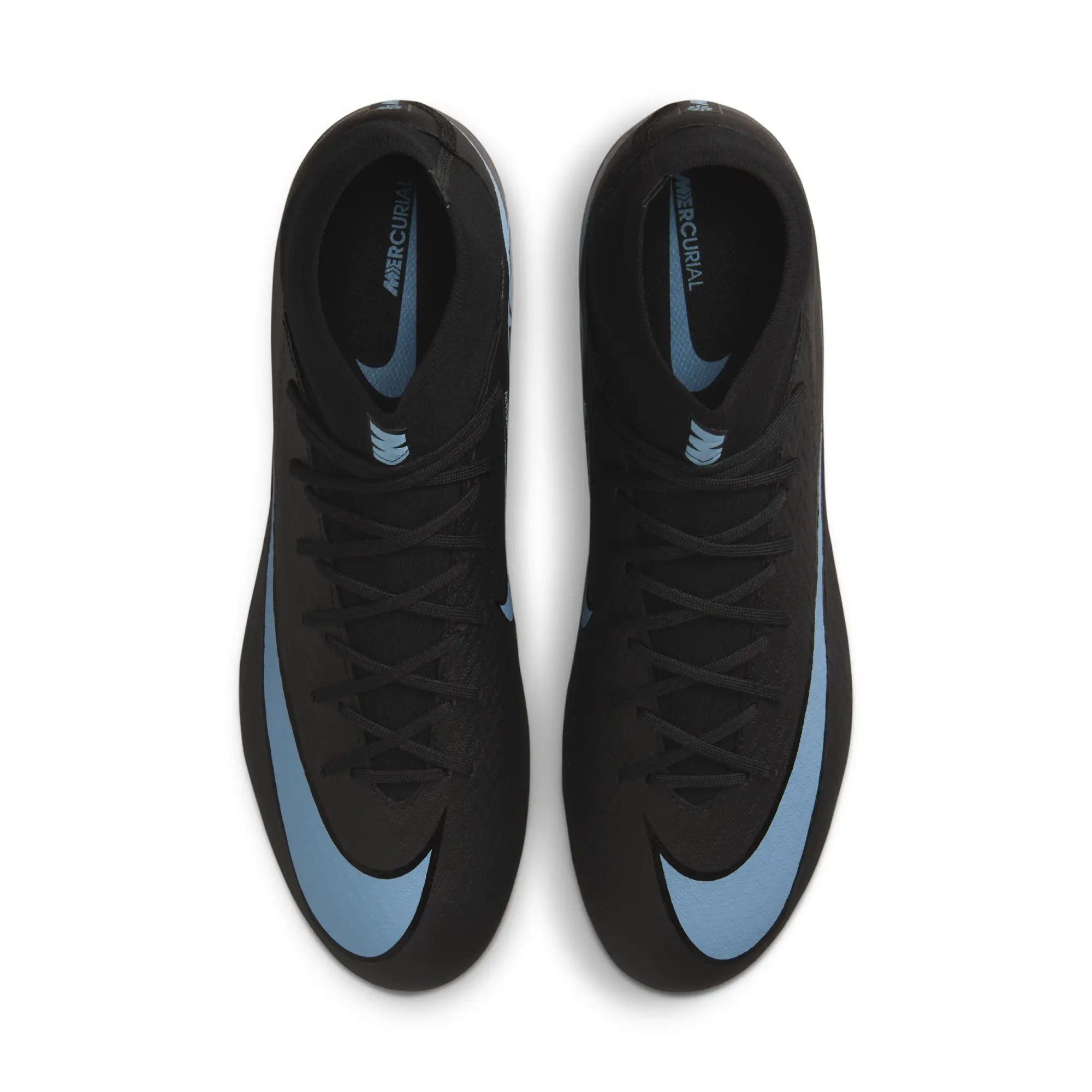 Nike Mercurial Superfly 10 Academy Soft-Ground High-Top Football Boot - Black - Recycled Content Minimum