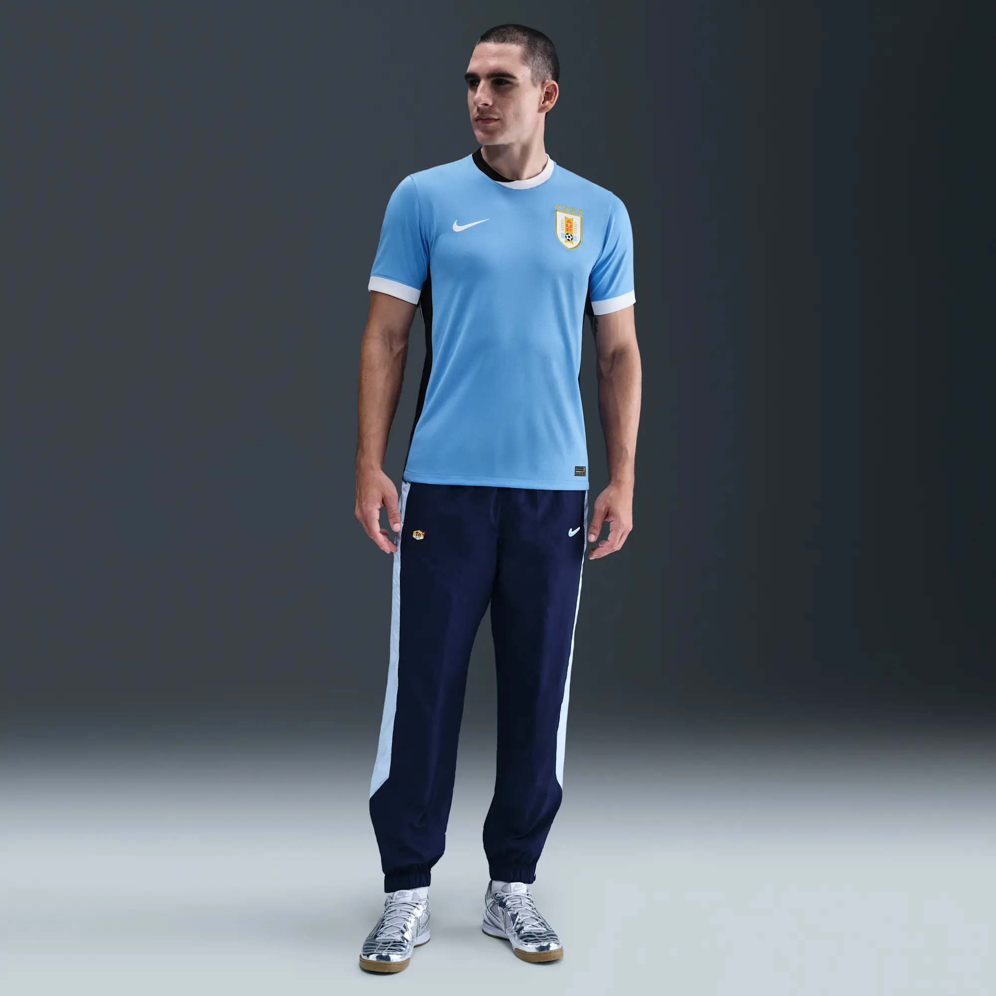 Uruguay 2024/25 Stadium Home (Men's Team) Men's Nike Dri-FIT Football Replica Shirt - Blue - Sustainable Materials