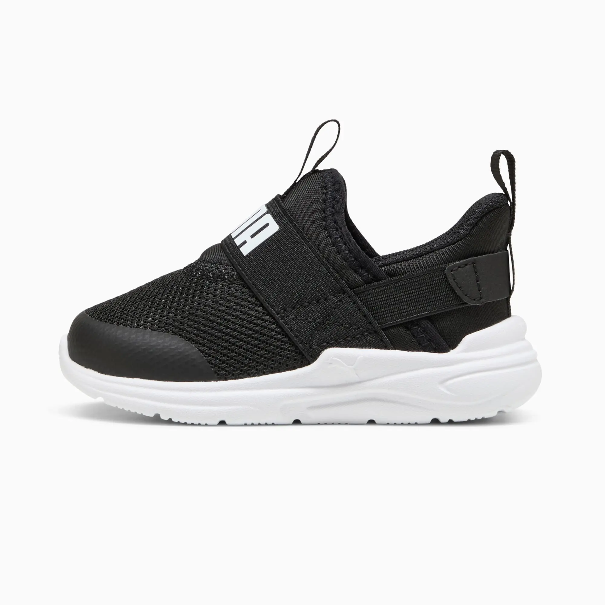 PUMA Soft Wired 2 SlipPUMATech Sneakers Toddlers, Black/White, size 3