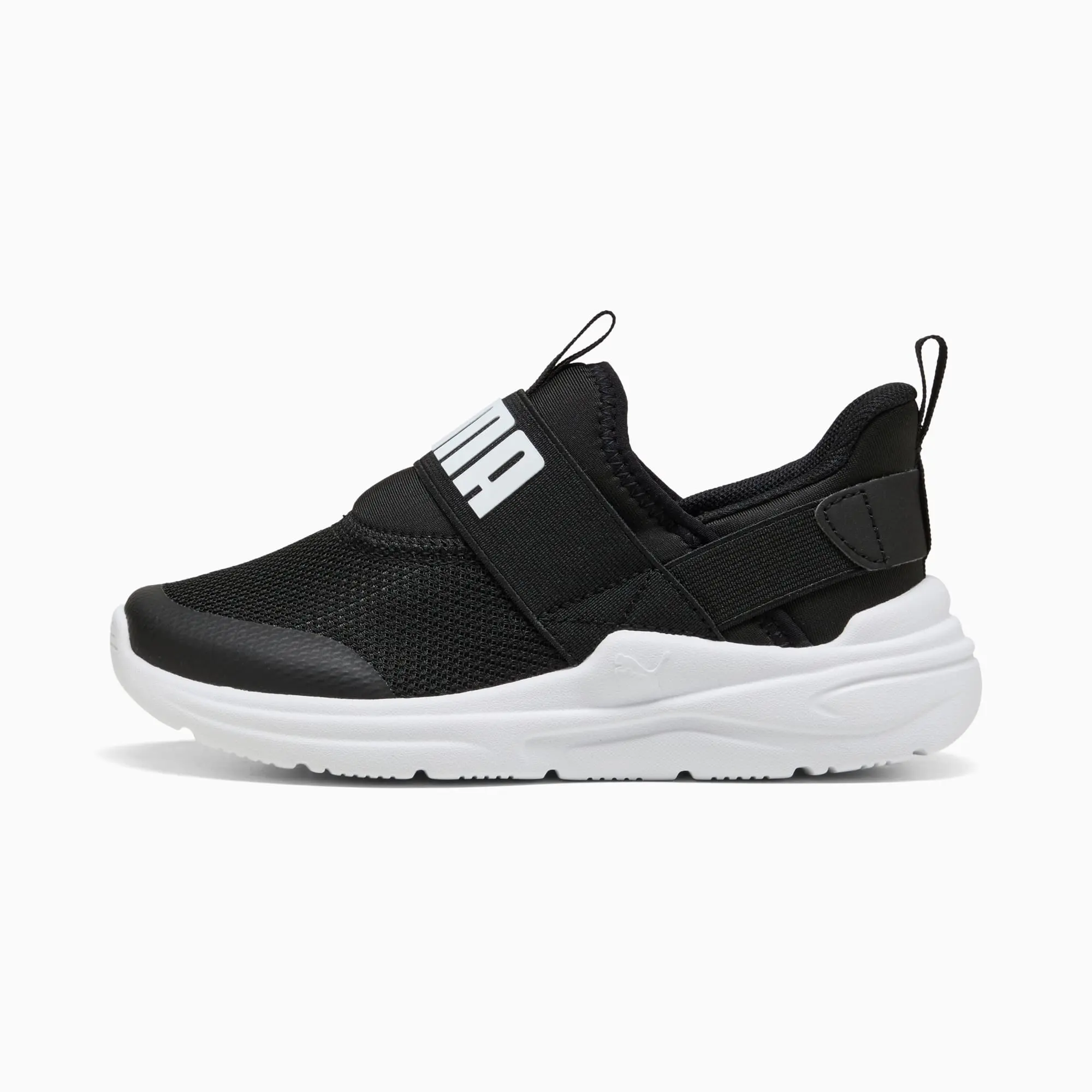 PUMA Soft Wired 2 SlipPUMATech Sneakers Kids, Black/White, size 1