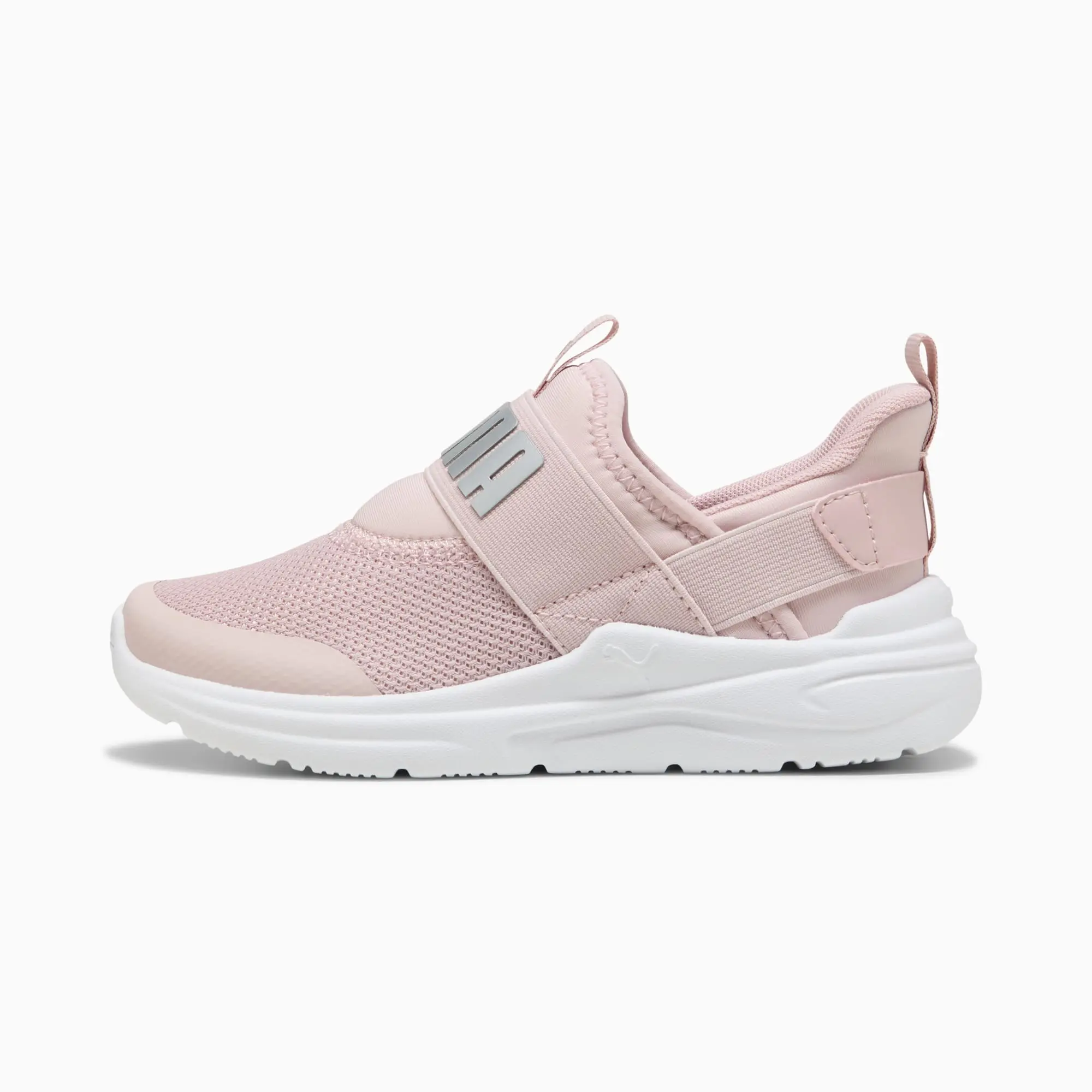 PUMA Soft Wired 2 SlipPUMATech Sneakers Kids, Mauve Mist/Silver/White, size 1