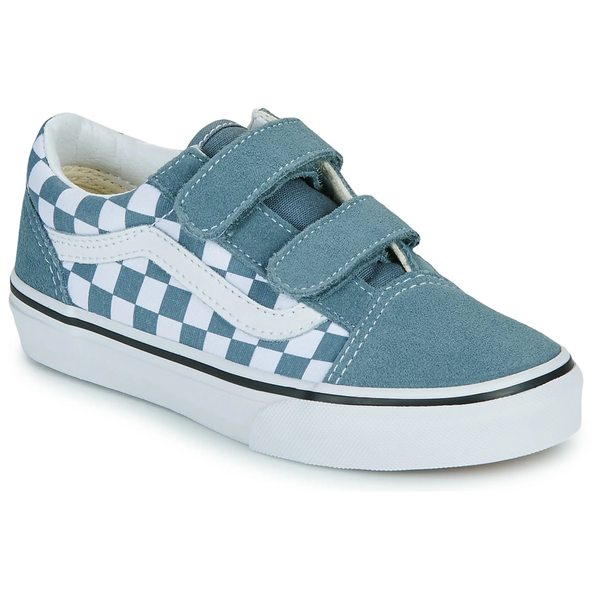 Vans  Old Skool V  girls's Children's Shoes (Trainers) in Blue