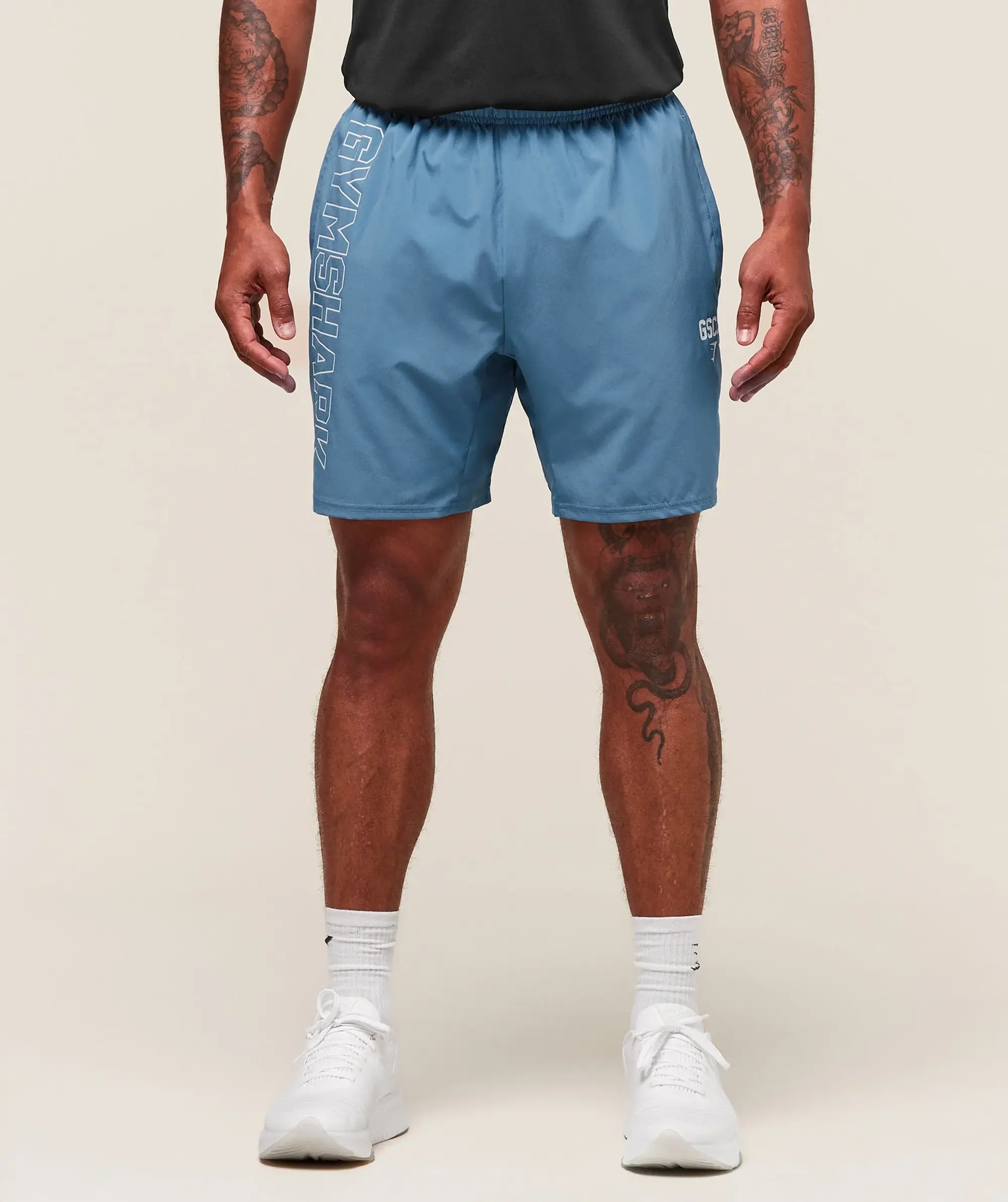  Hybrid Athlete 7" Shorts - Classic Blue