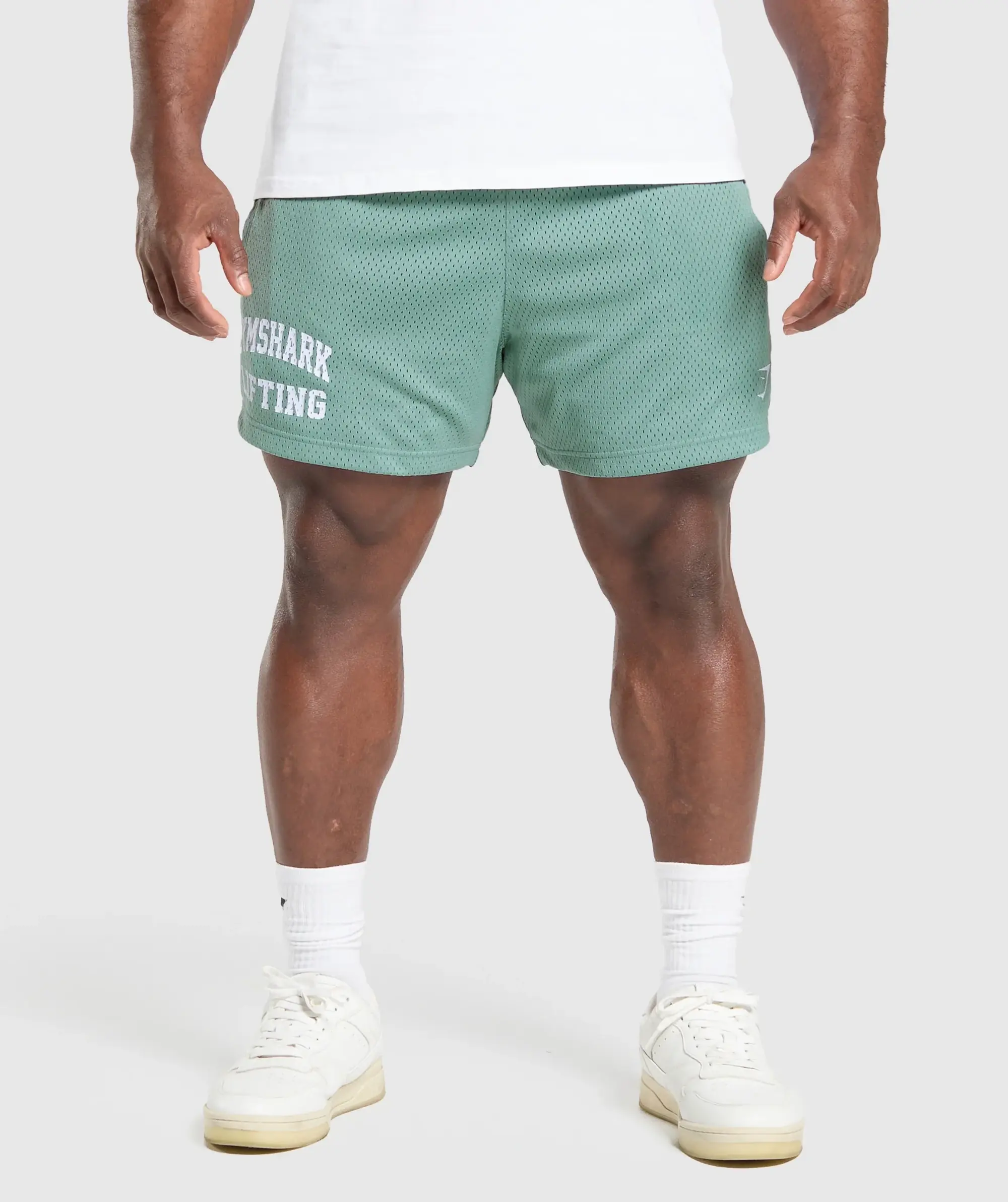 Lifting Mesh 5" Shorts - Celeste Blue