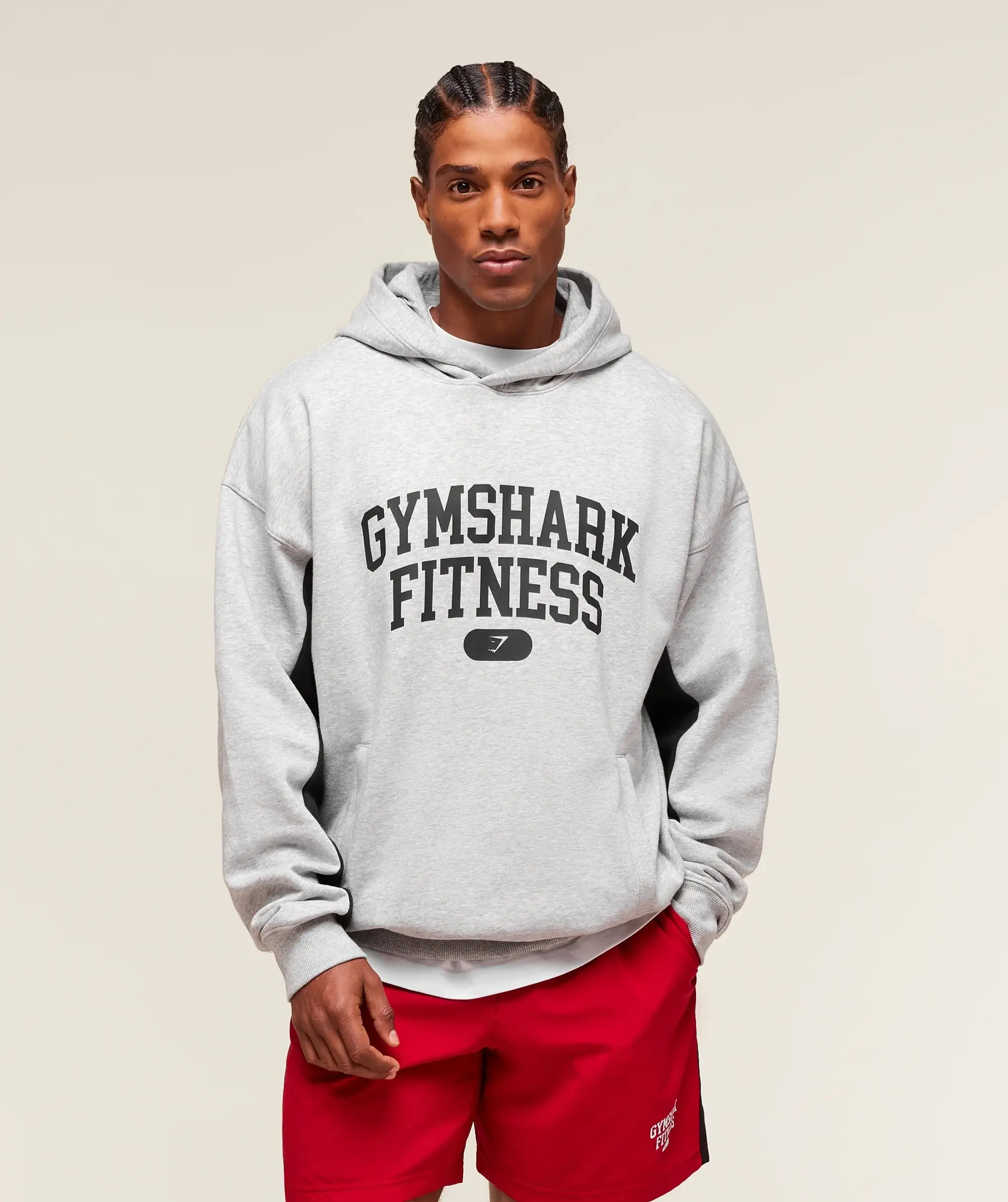  Varsity Hoodie - Light Grey Core Marl