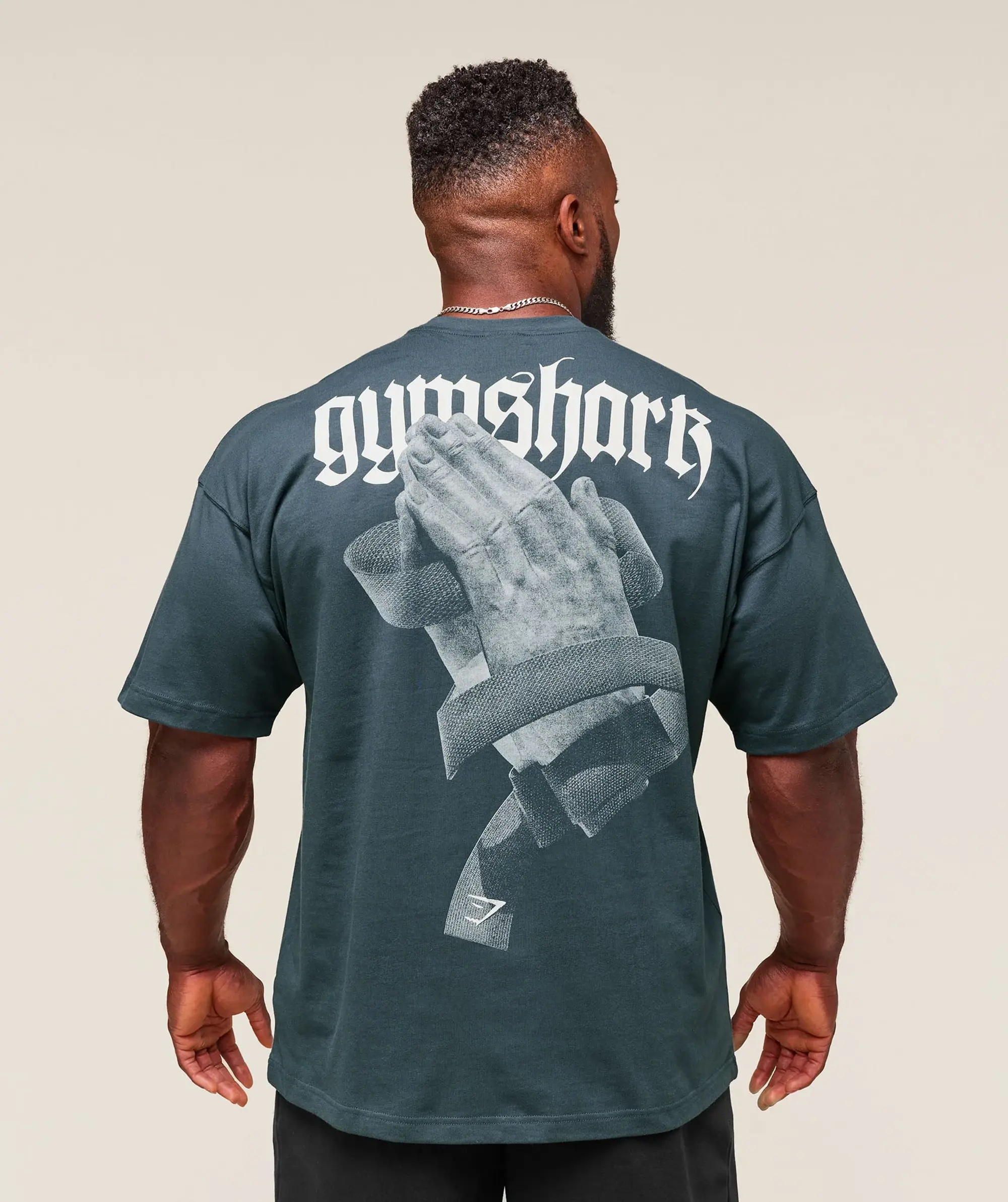  Prayer Hands T-Shirt - Titanium Blue