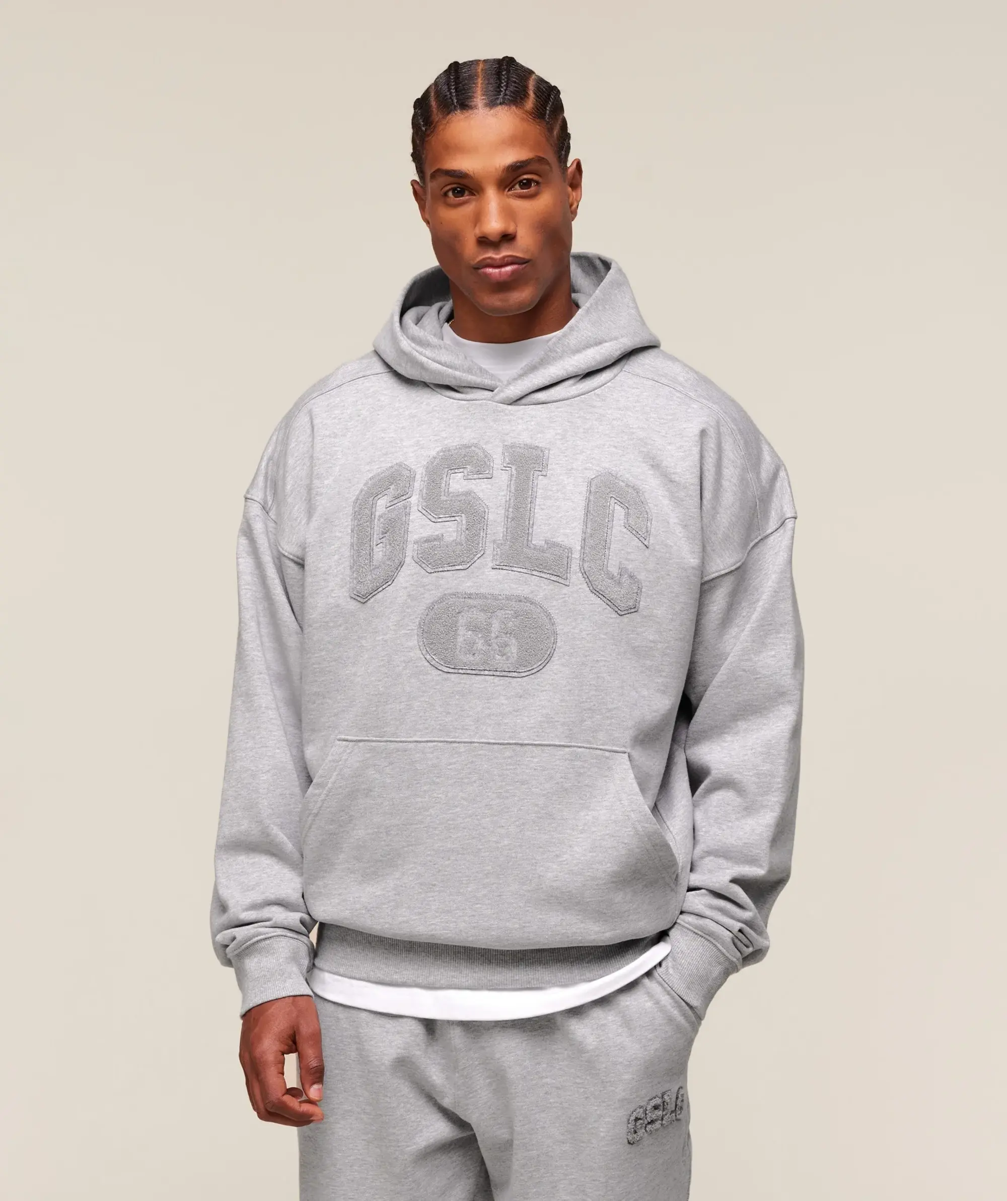  GSLC Hoodie - Light Grey Core Marl