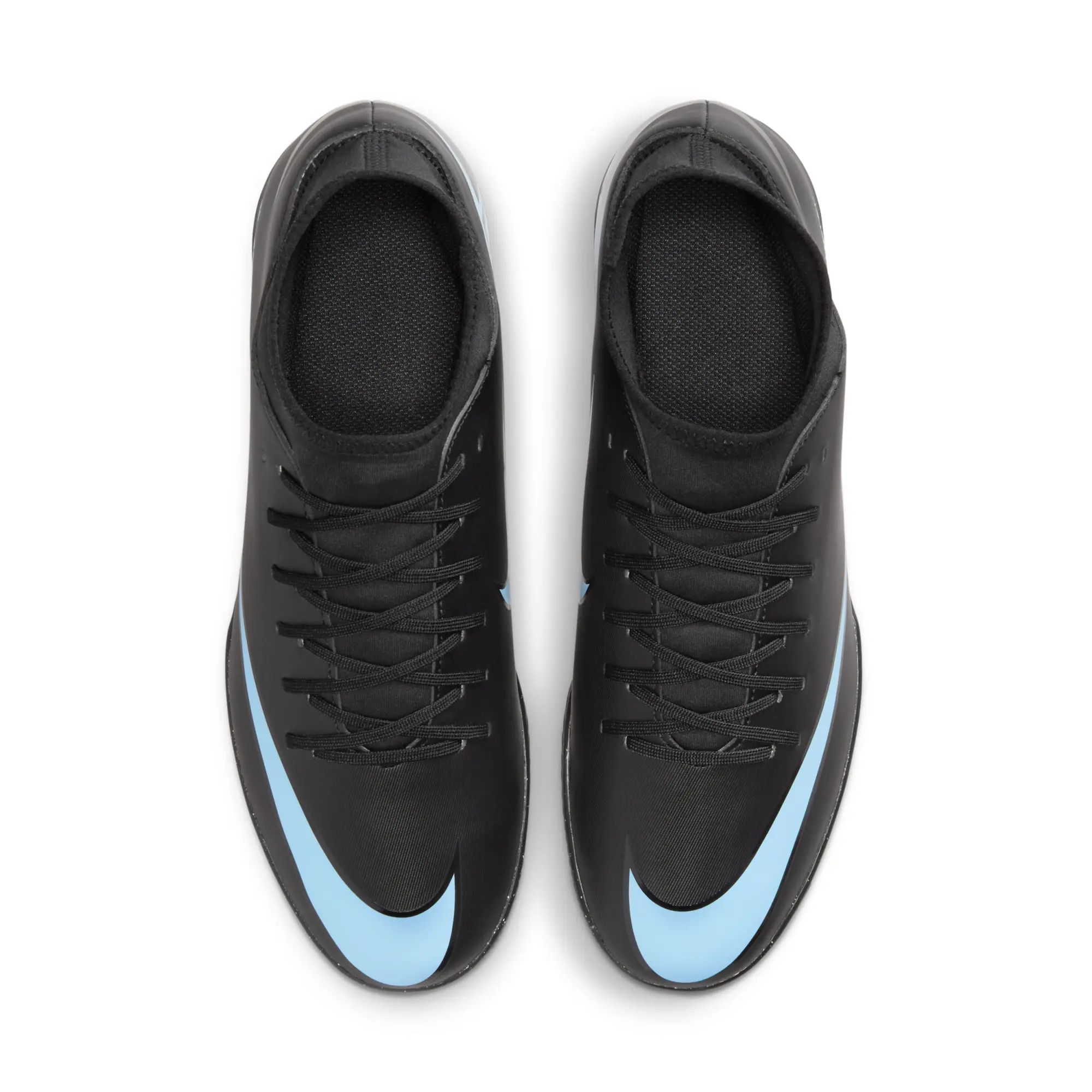 Nike Mercurial Superfly 10 Club Indoor Court High-Top Football Shoes - Black