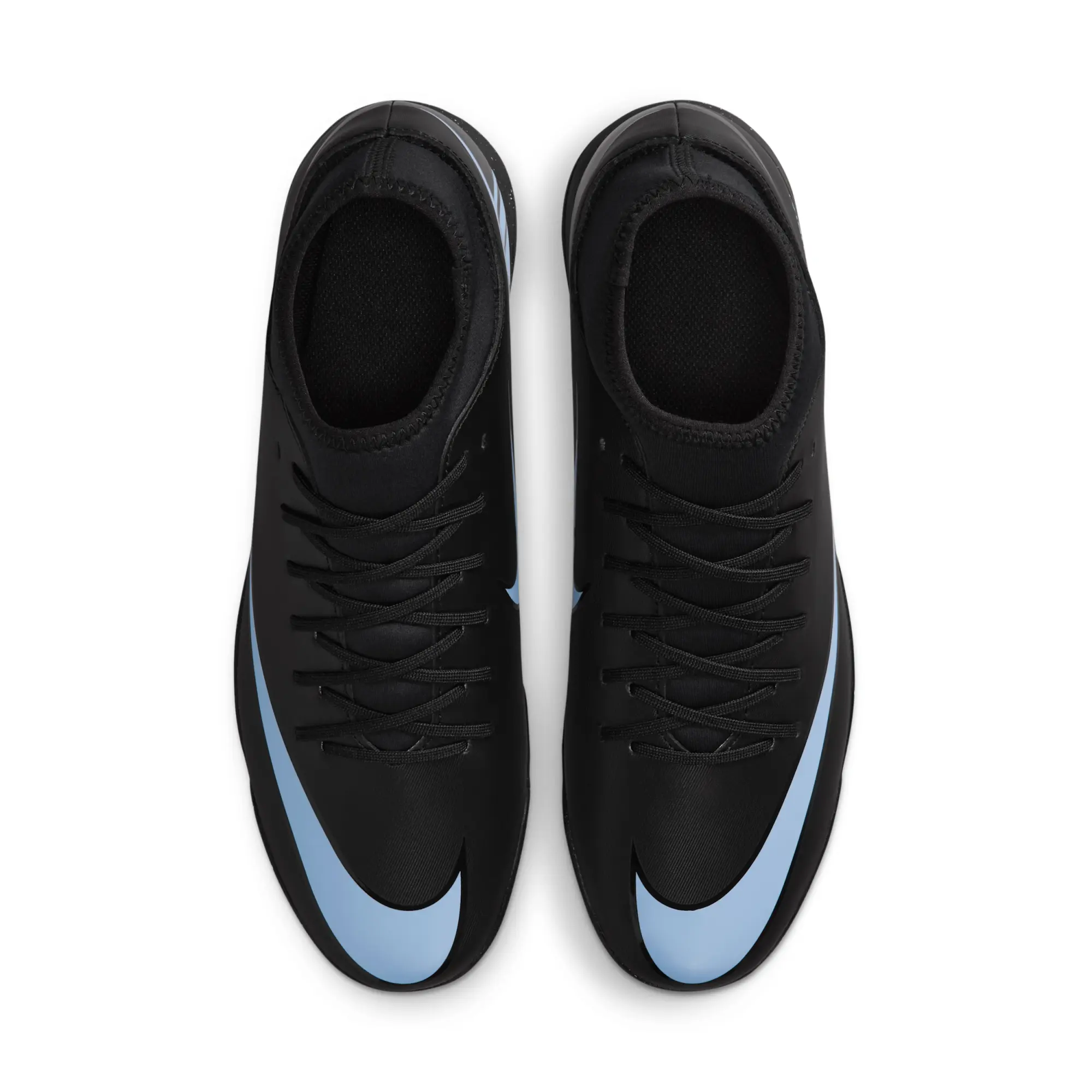 Nike Mercurial Superfly 10 Club Turf High-Top Football Shoes - Black