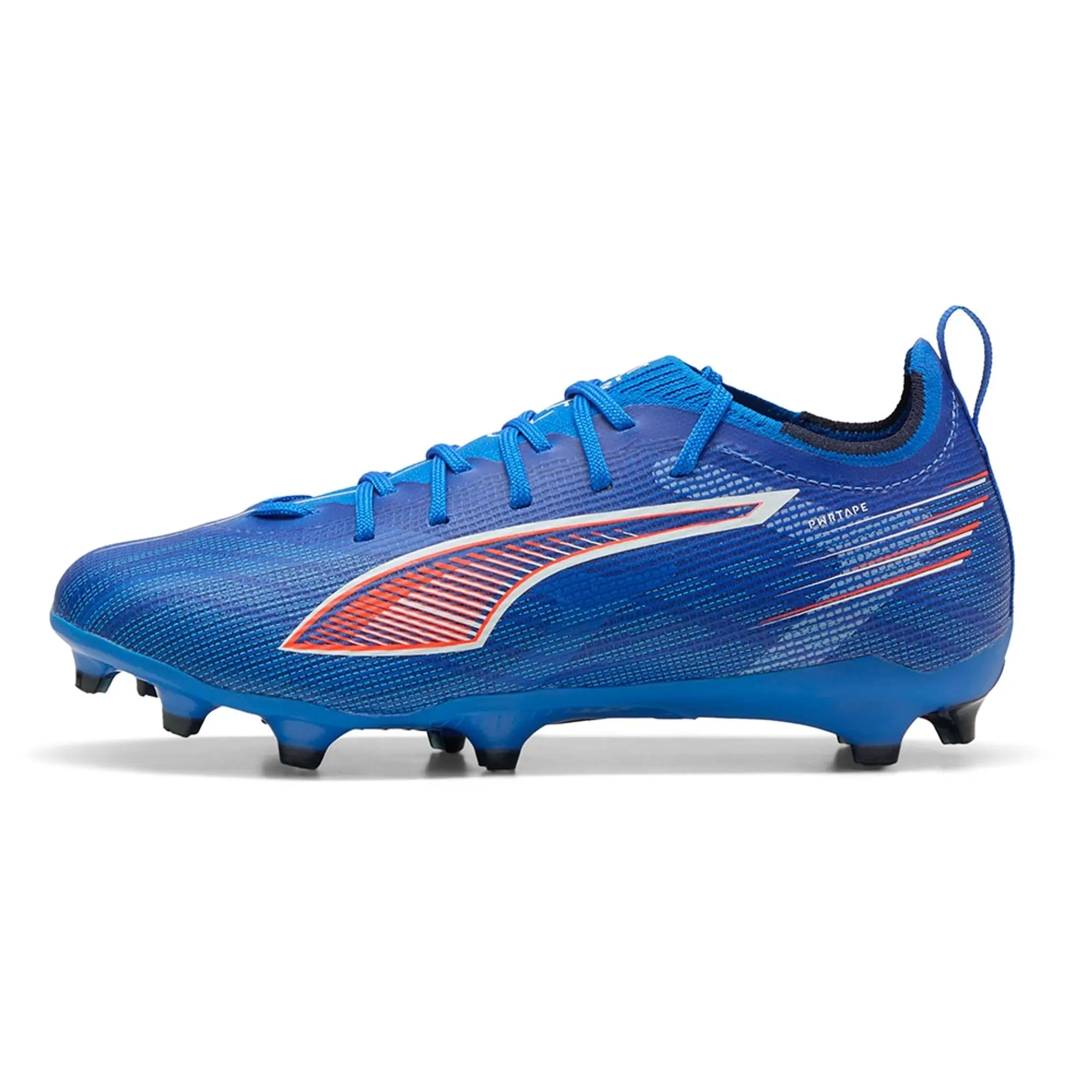 PUMA Ultra 6 Pro FG/AG Football Boots Youth, Ultra Blue/White/Glowing Red