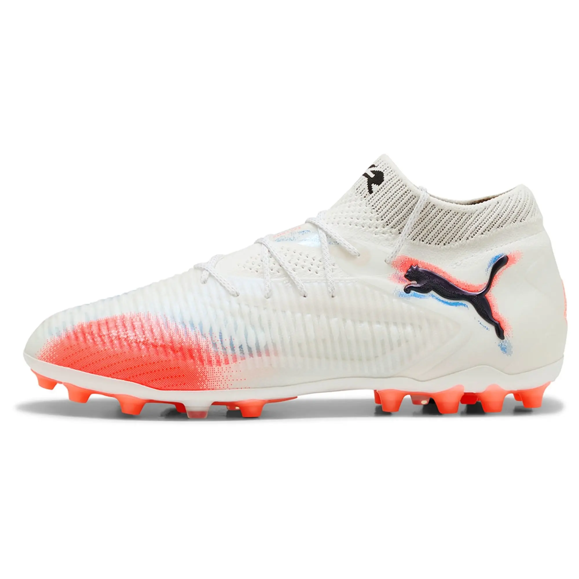 PUMA Future 8 Ultimate MG Football Boots Unisex, White/Black/Glowing Red