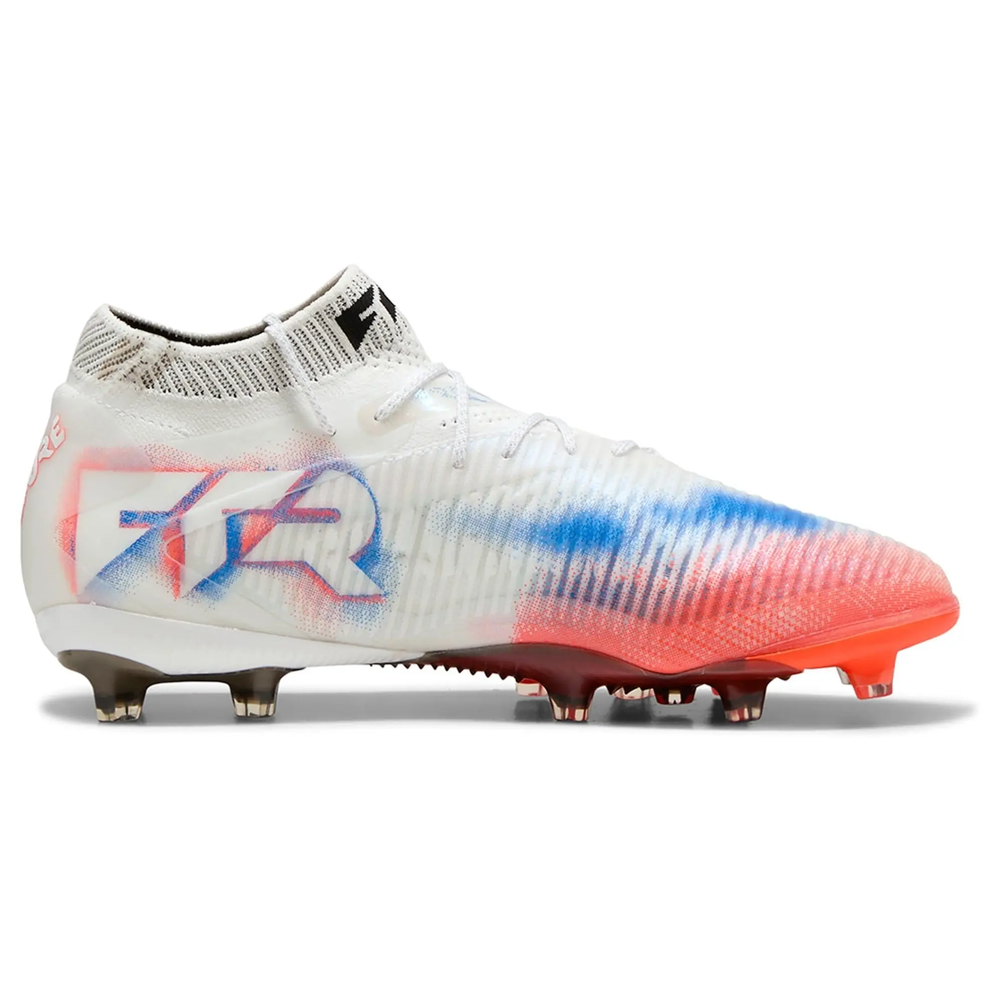 PUMA Future 8 Ultimate Ag Football Boots Unisex, White/Black/Glowing Red