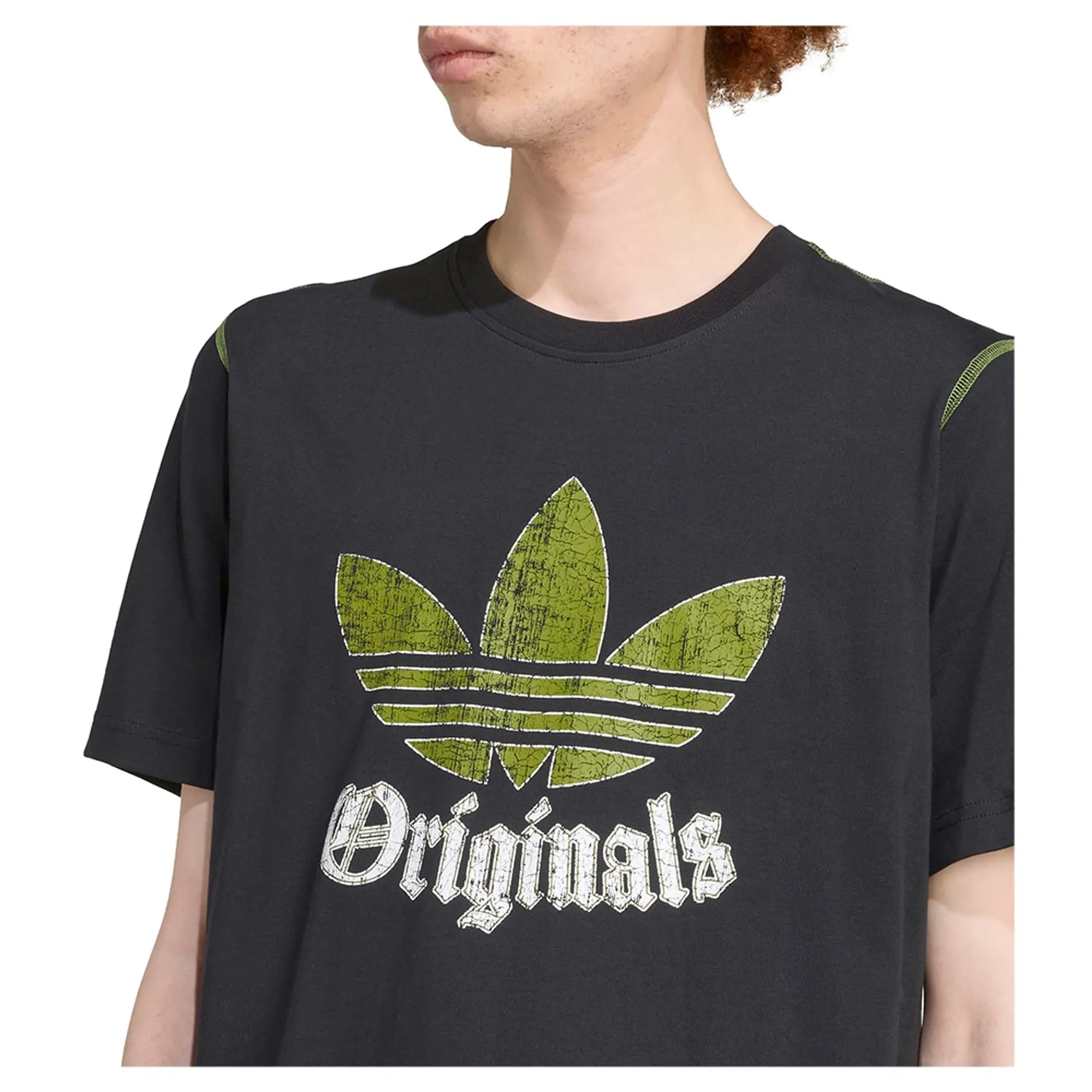 Adidas Originals Distressed Graphic Short Sleeve T-shirt