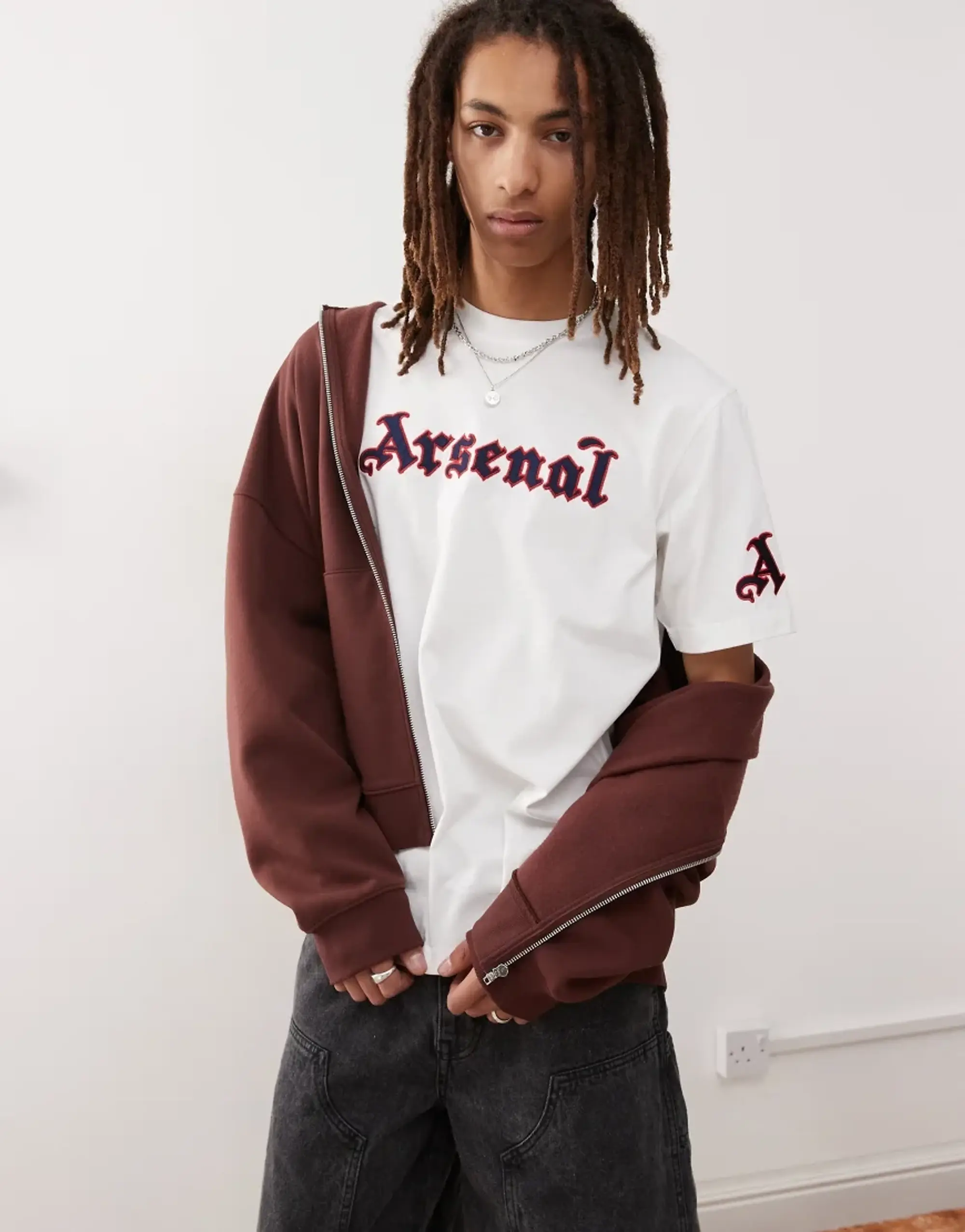 Adidas Football Arsenal Graphic T-Shirt In White