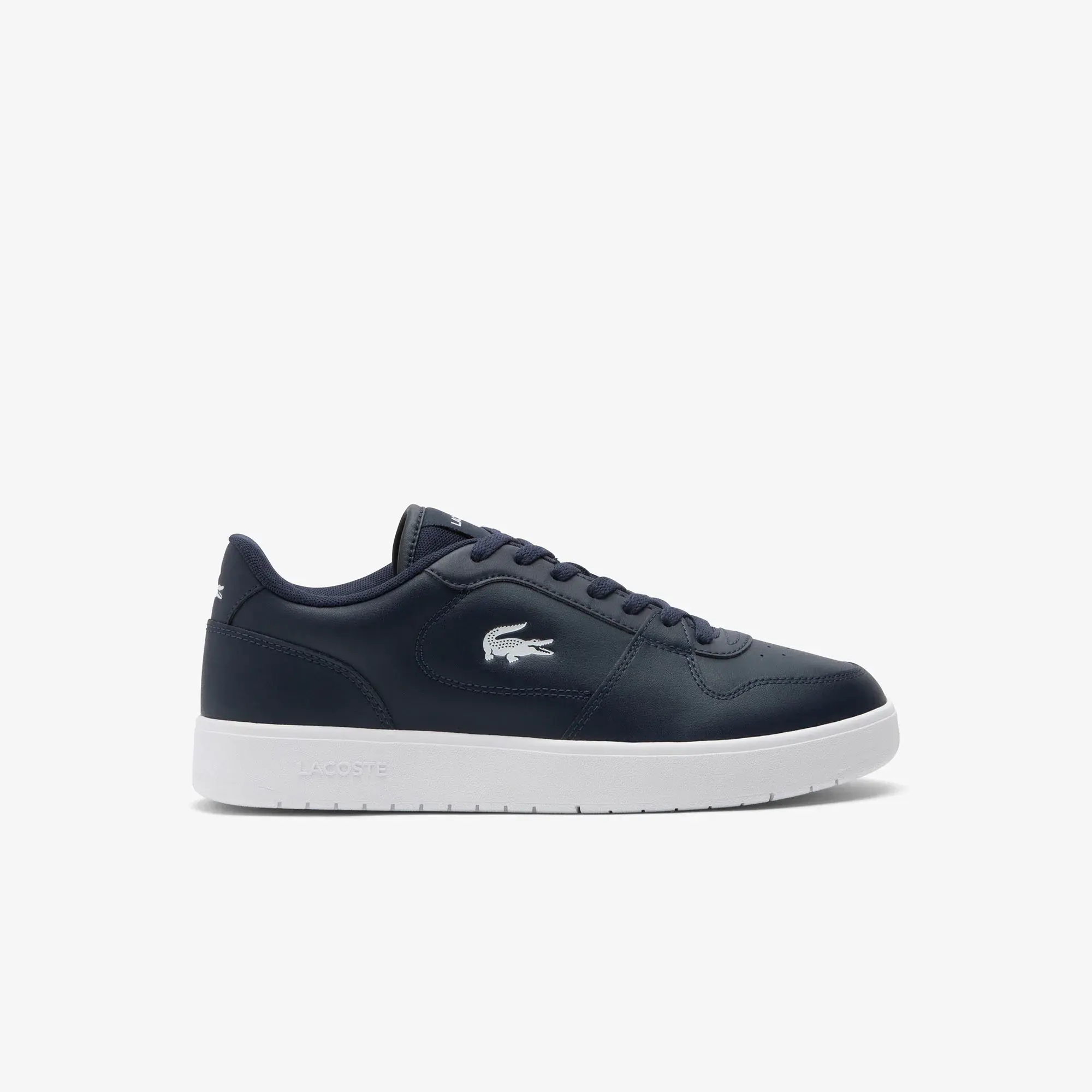 Lacoste Men's Court Ace Leather Sneakers - Navy & White