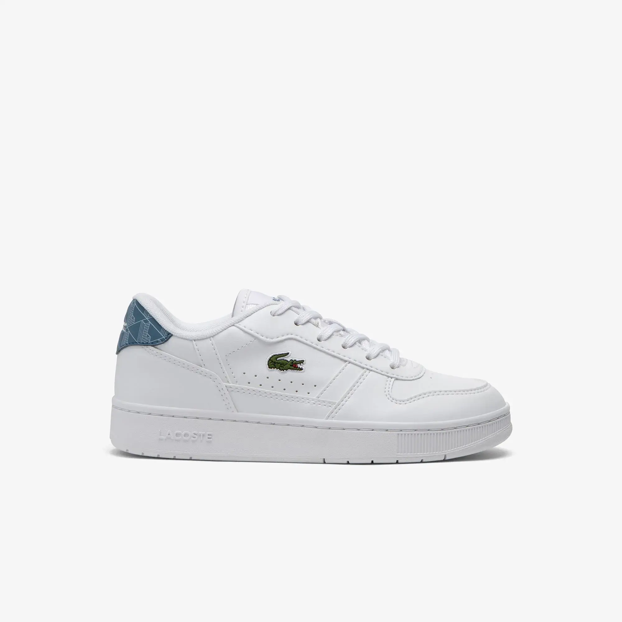 Lacoste Junior's T-Clip Set Sneakers - White & Blue