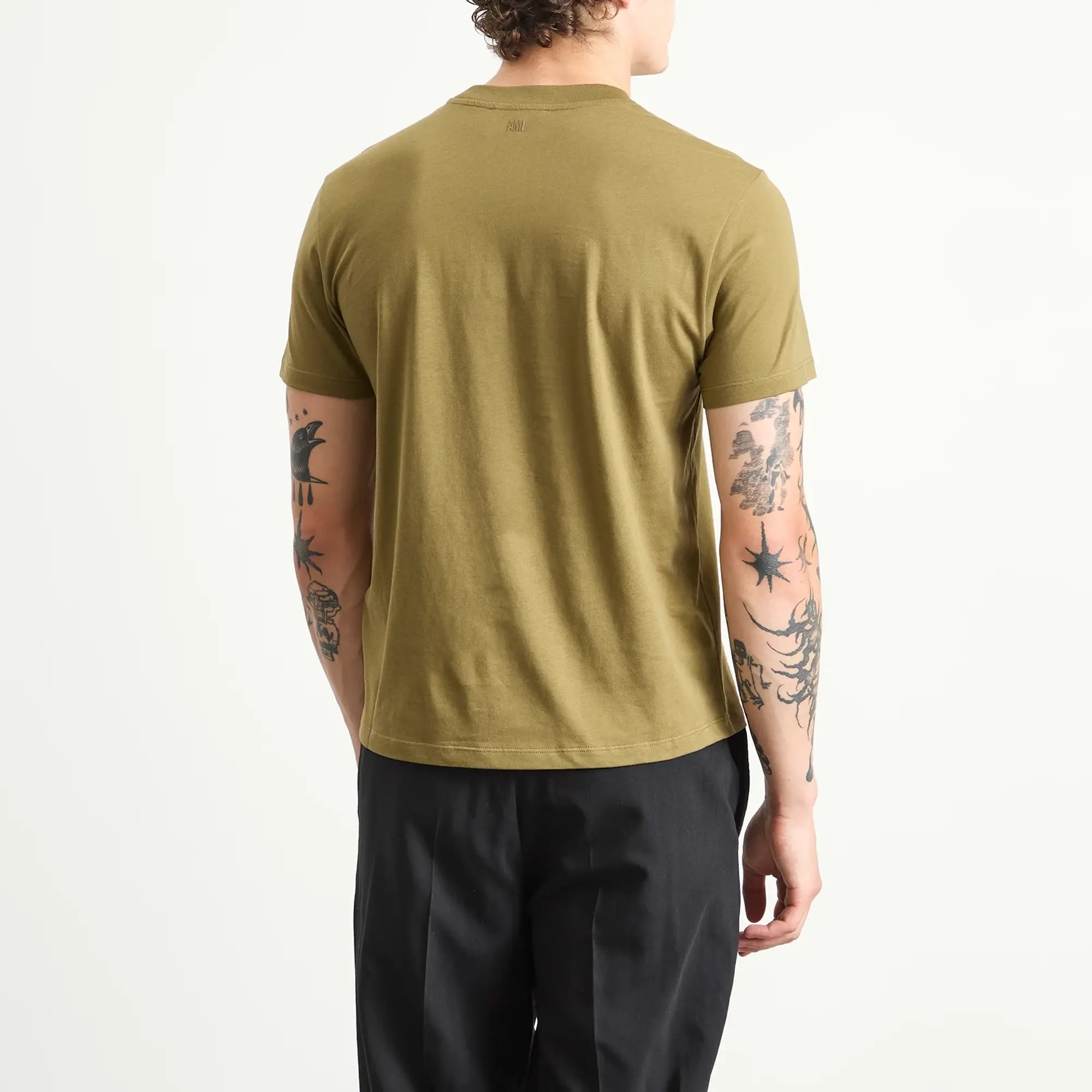 AMI Paris Men's Light Jersey ADC T-Shirt Bronze