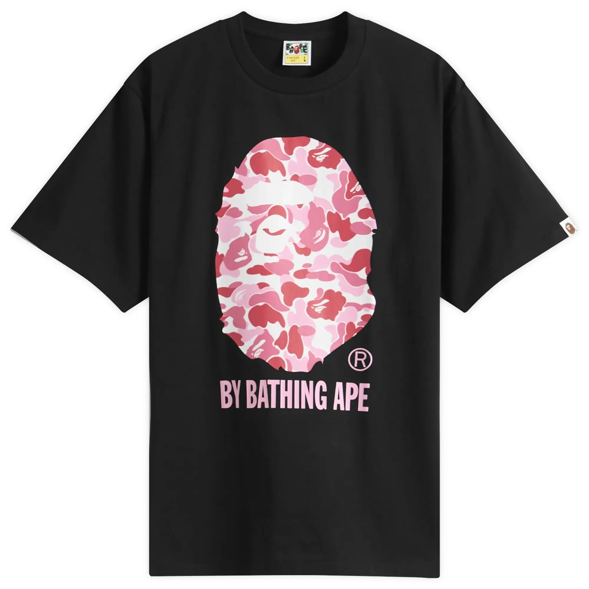 A Bathing Ape Men's Abc Camo By Bathing Ape Tee Black X Pink