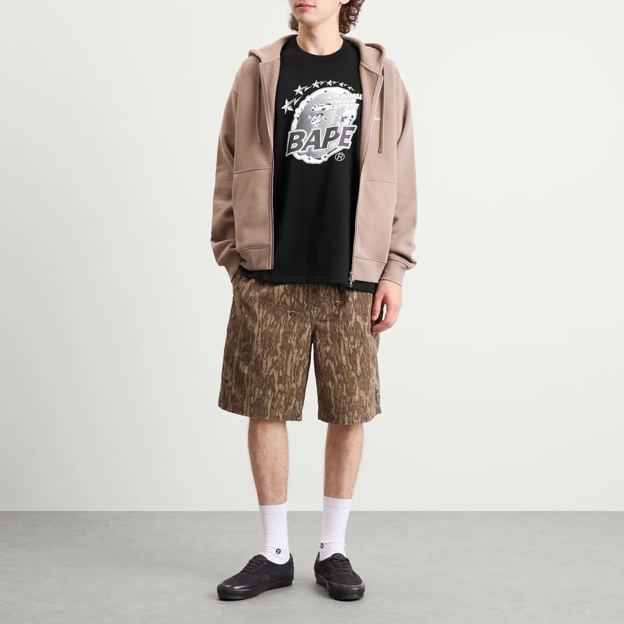 A Bathing Ape Men's Metal Ape Head T-Shirt Black