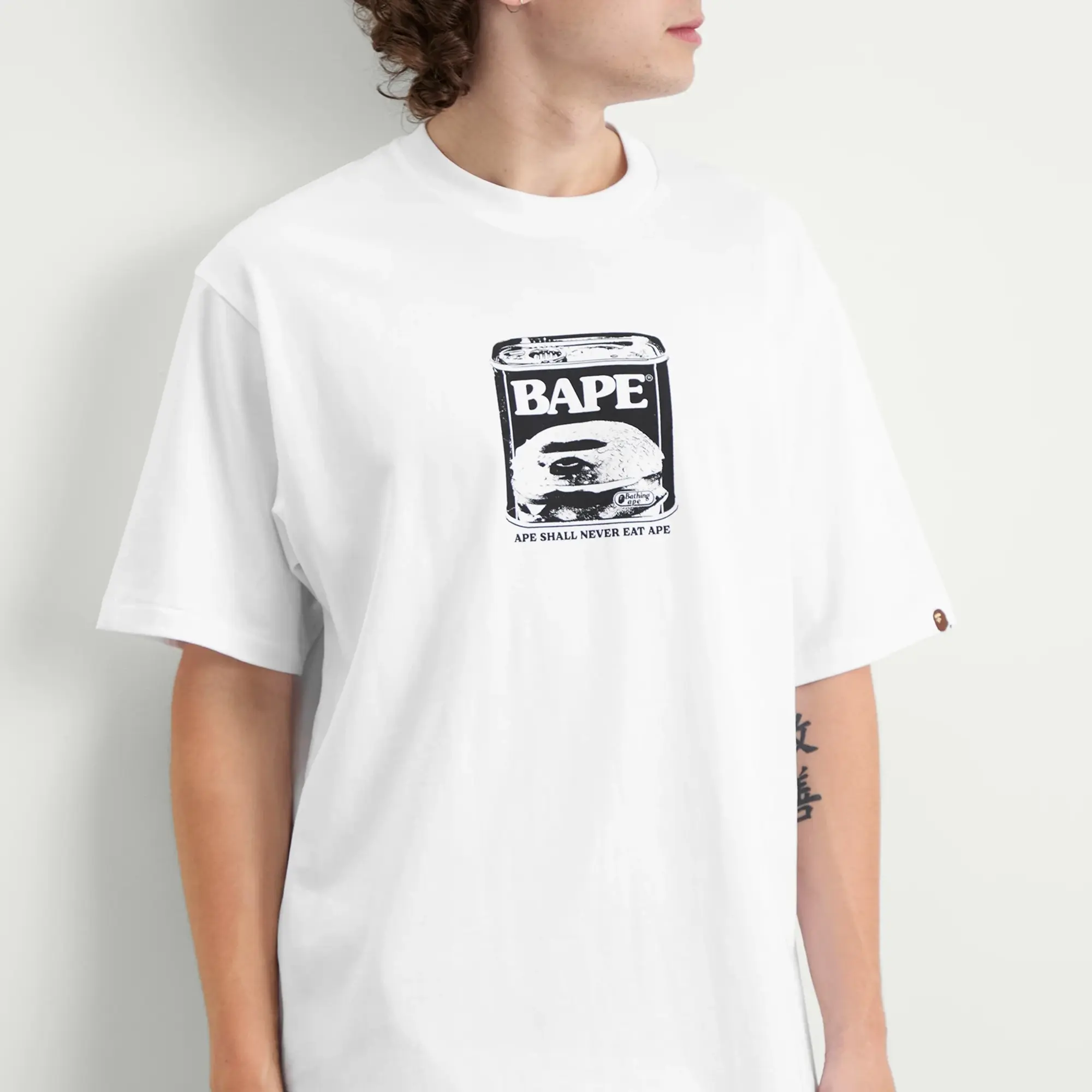 A Bathing Ape Men's Can Food T-Shirt White