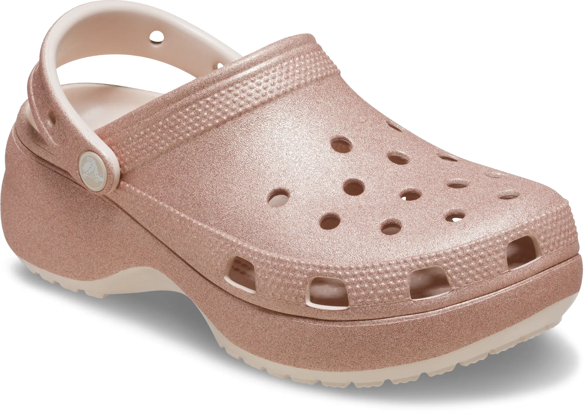 Crocs | Women | Classic Platform Glitter | Clogs | Quartz | 3