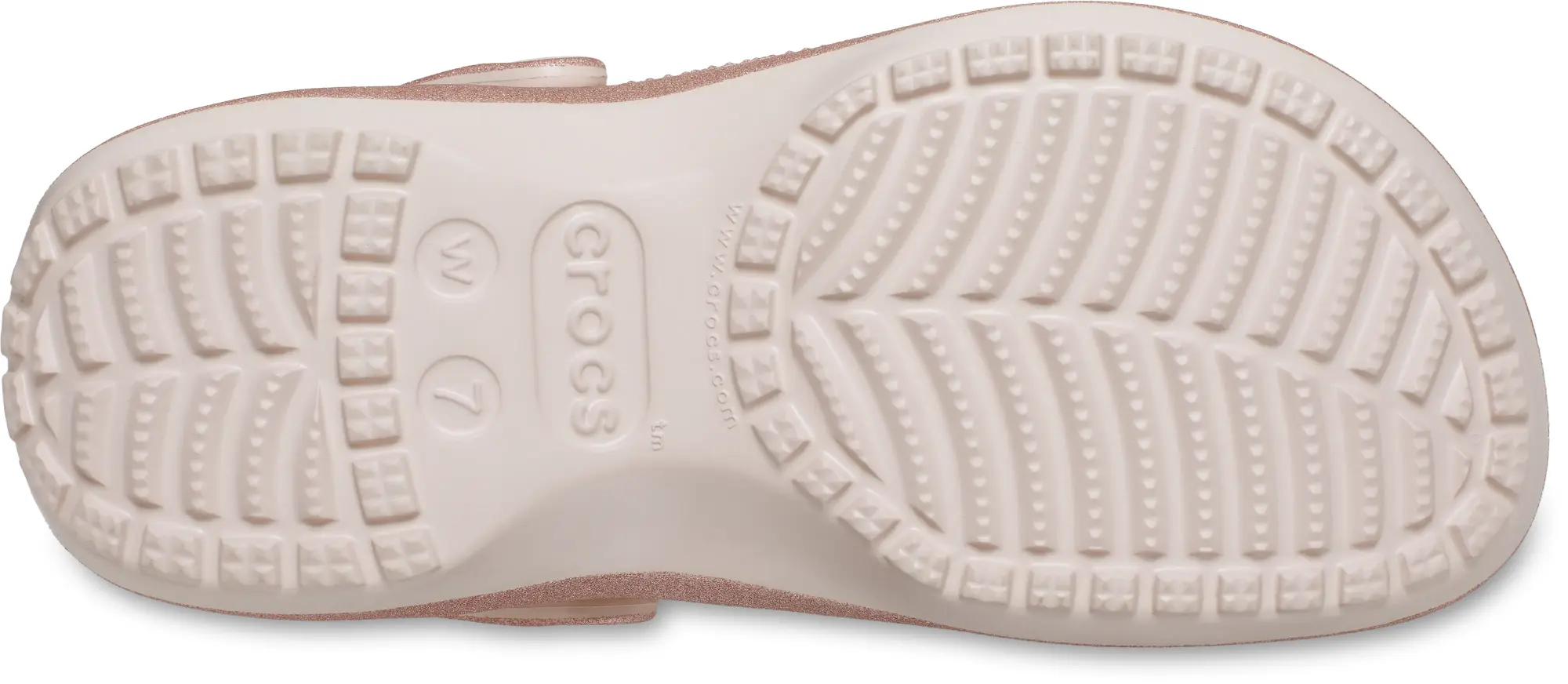 Crocs | Women | Classic Platform Glitter | Clogs | Quartz | 3