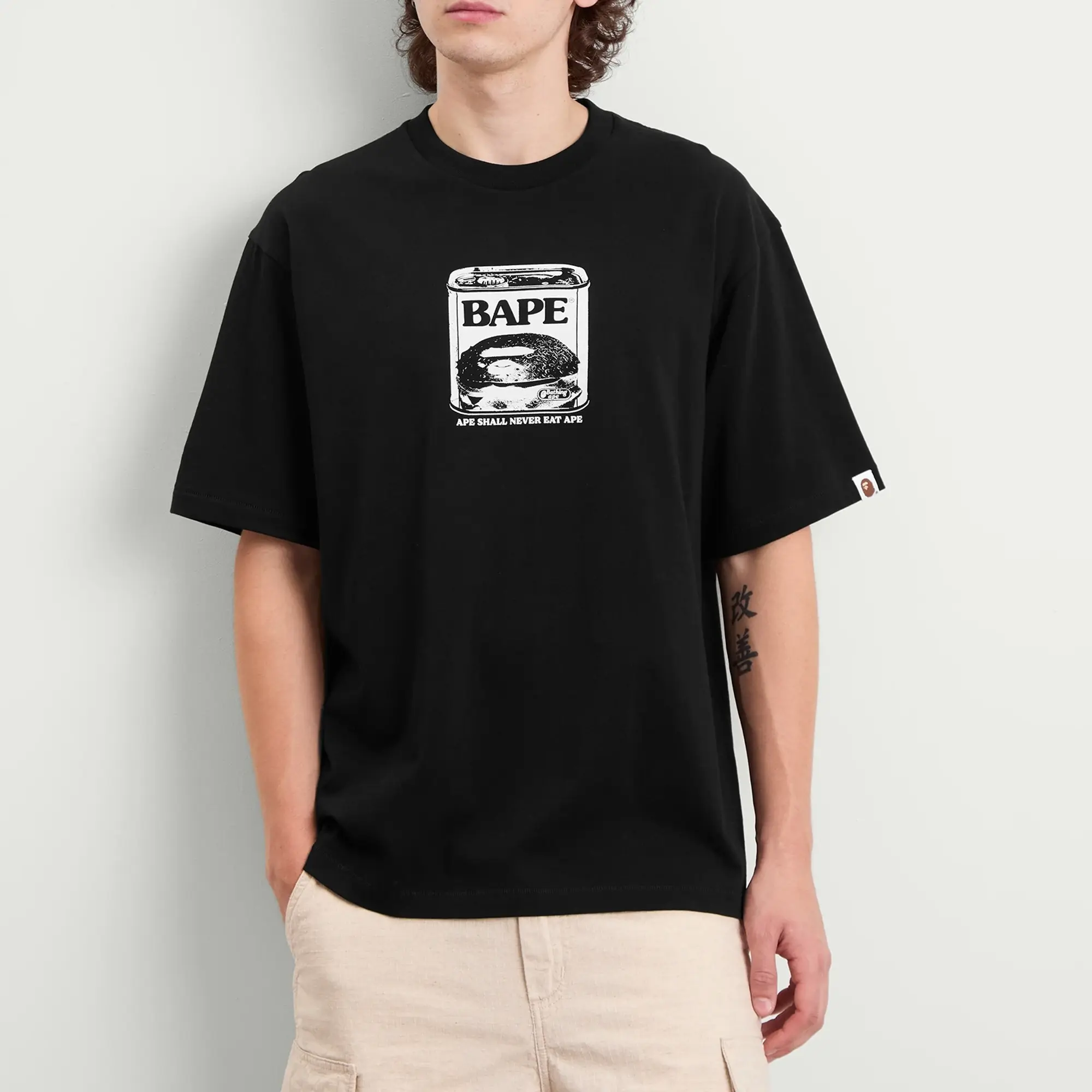 A Bathing Ape Men's Can Food T-Shirt Black