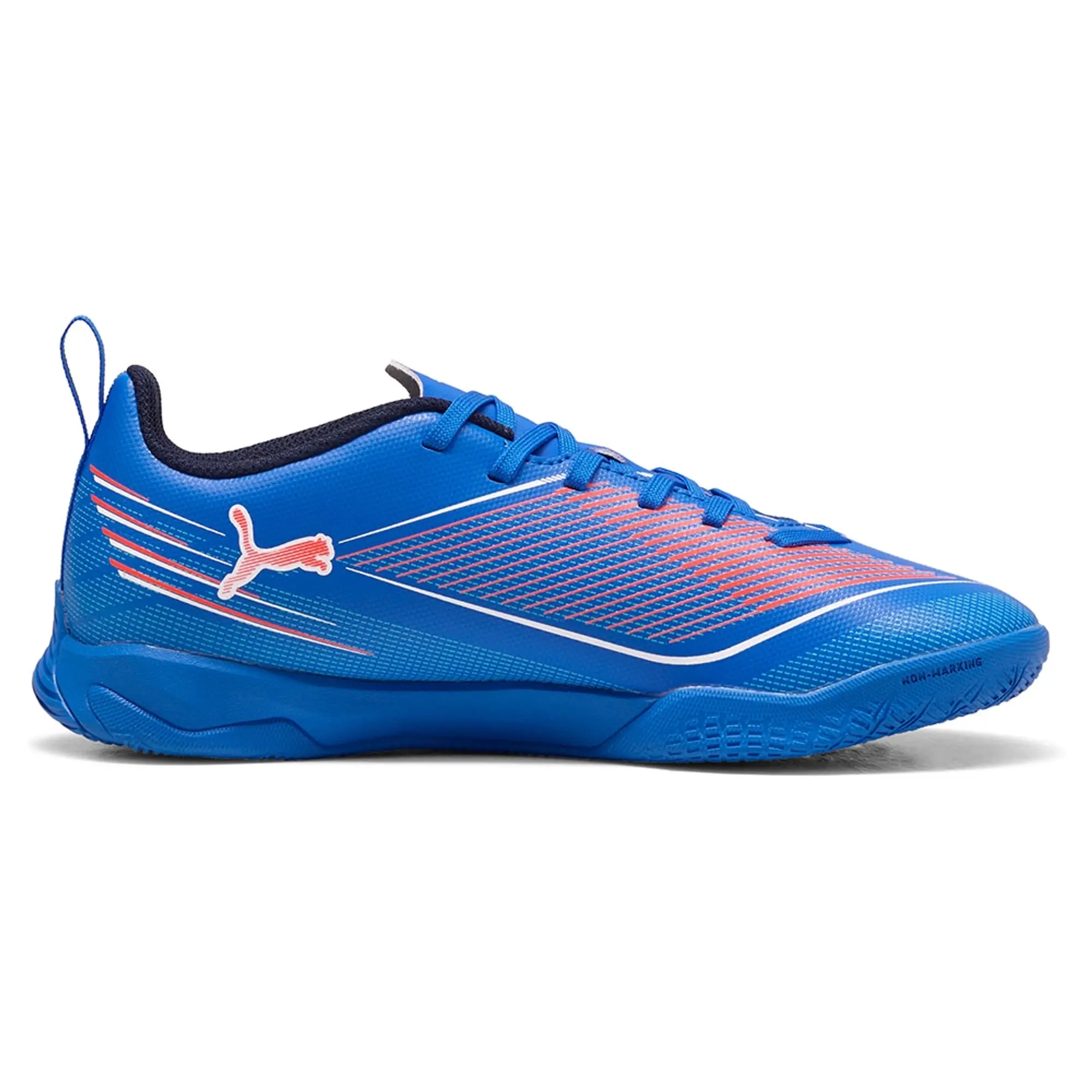 PUMA Ultra 6 Play Futsal Boots Youth, Ultra Blue/White/Glowing Red, size 1