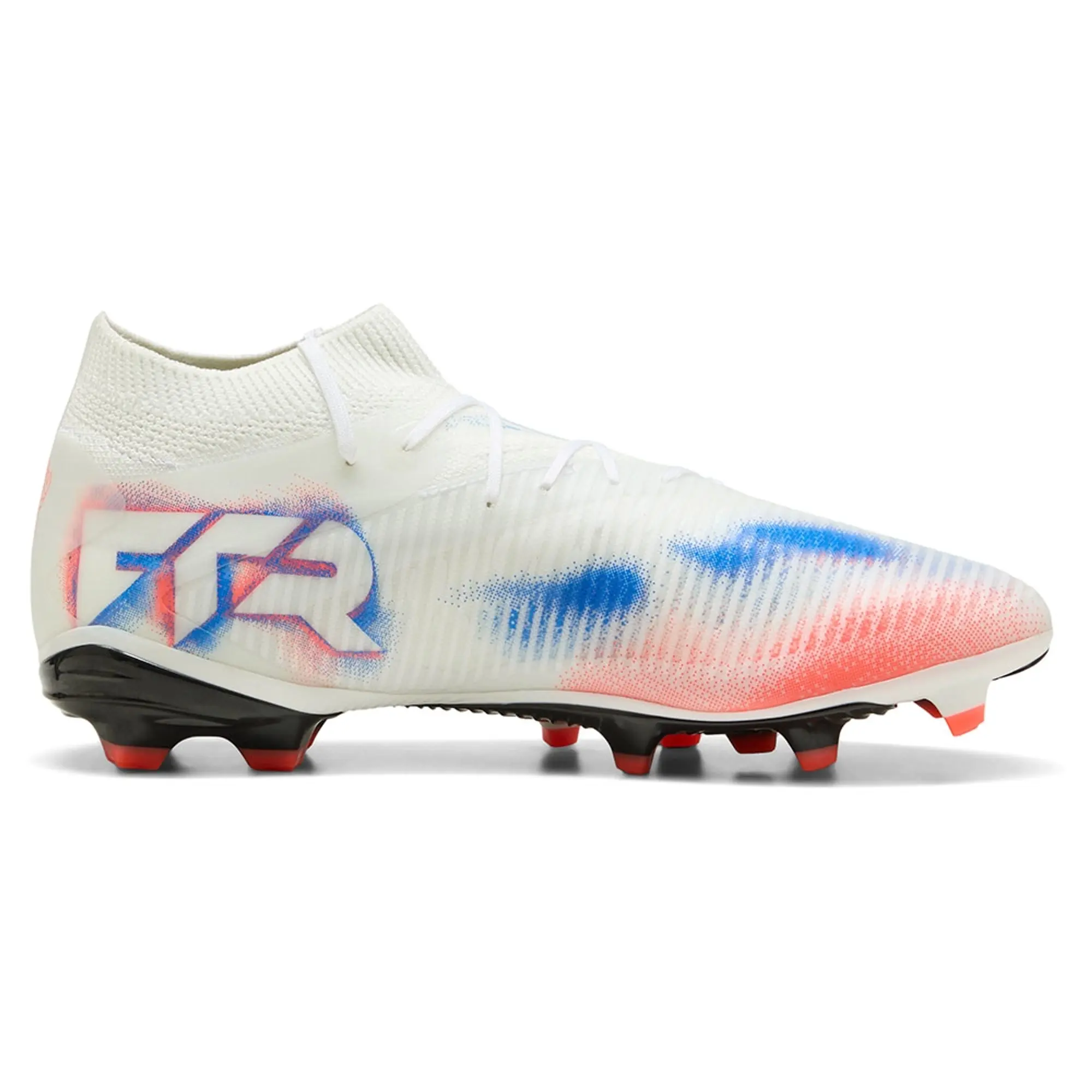 PUMA Future 8 Pro FG/AG Football Boots Unisex, White/Black/Glowing Red, size 10