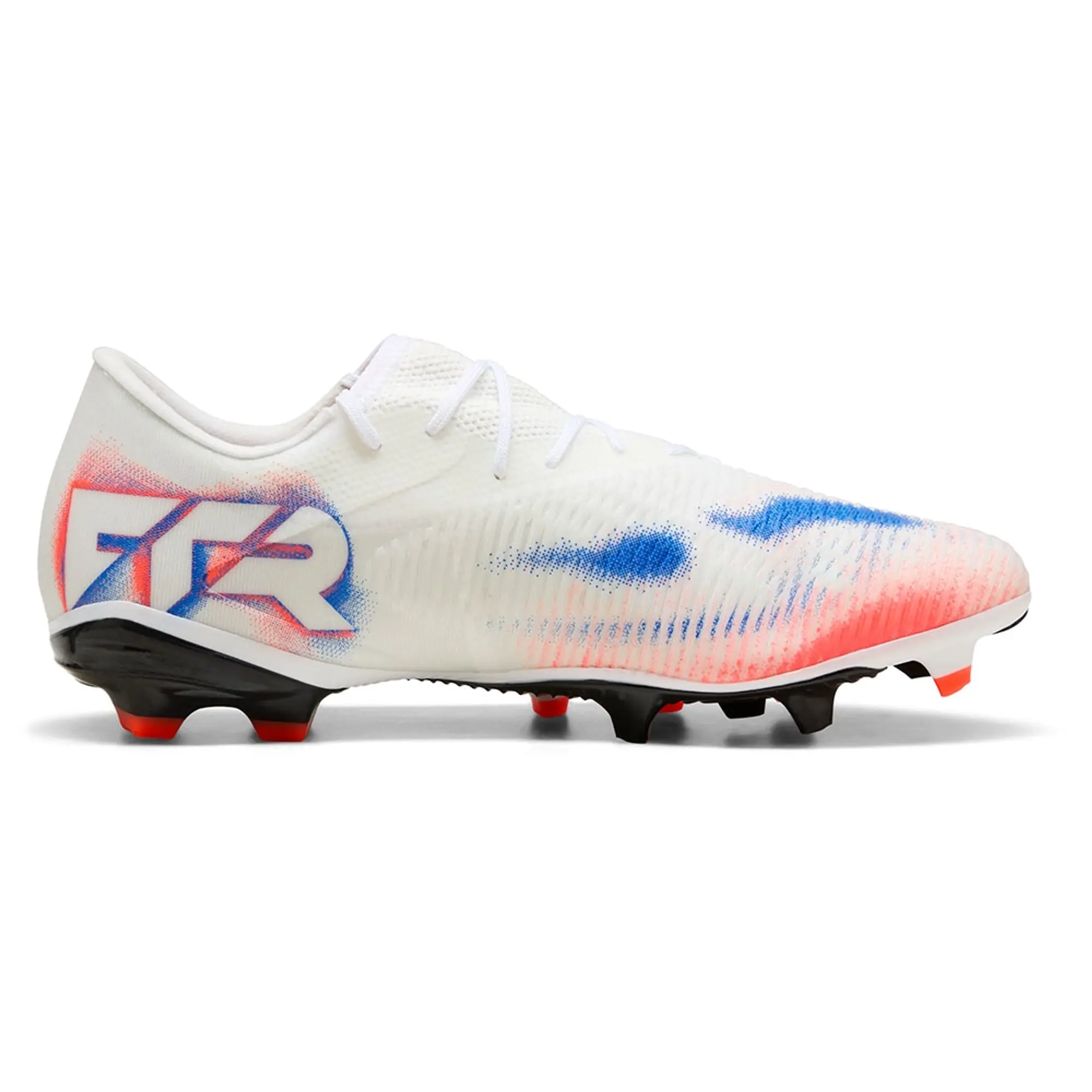 PUMA Future 8 Match FG/AG Low Football Boots Unisex, White/Black/Glowing Red, size 10