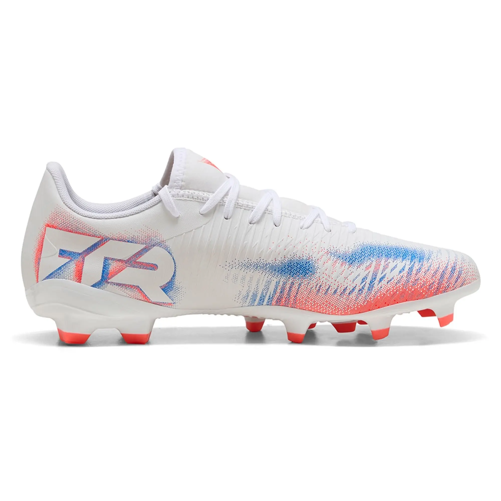 PUMA Future 8 Play FG/AG Football Boots Unisex, White/Black/Glowing Red, size 10